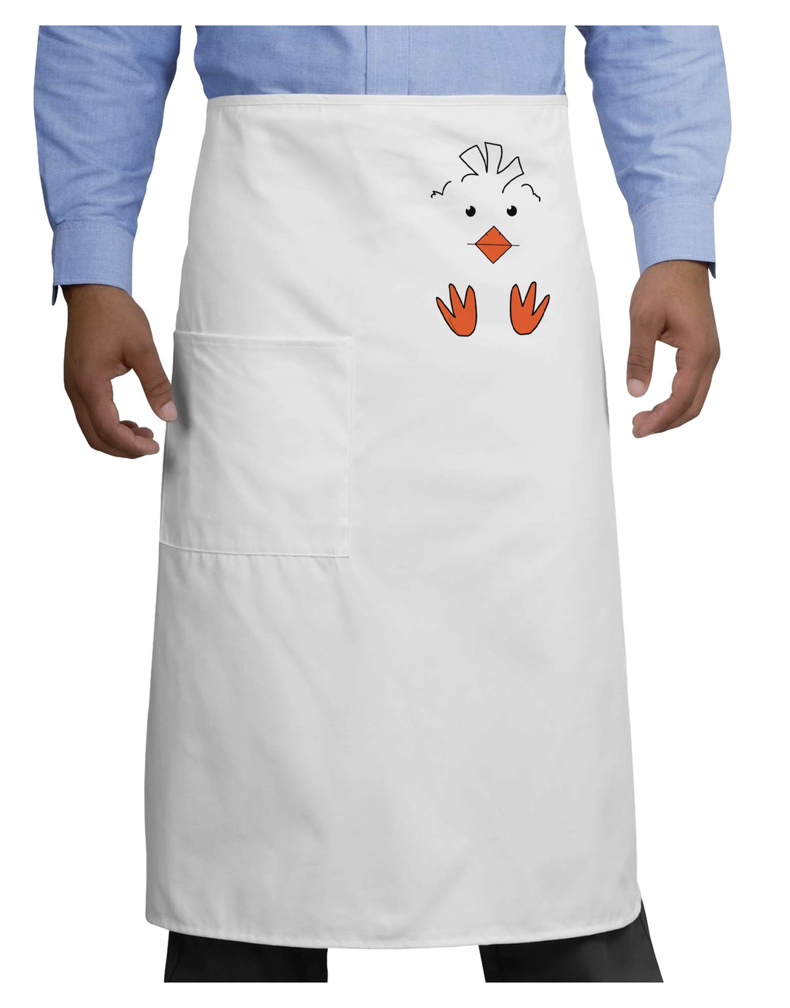 TooLoud Cute Easter Chick Face Adult Bistro Apron - Kitchen Cooking Baking Apron for Women & Men - Perfect for Easter Celebrations, Holiday Cooking, and Home Chef Gifts