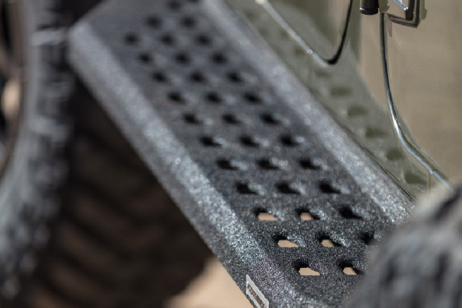 Go Rhino RB20 Running Boards with Mounting Brackets for 2019 Ram 1500 Crew Cab - Heavy Duty Bedliner Coated - Perfect for Off-Roading & Truck Protection