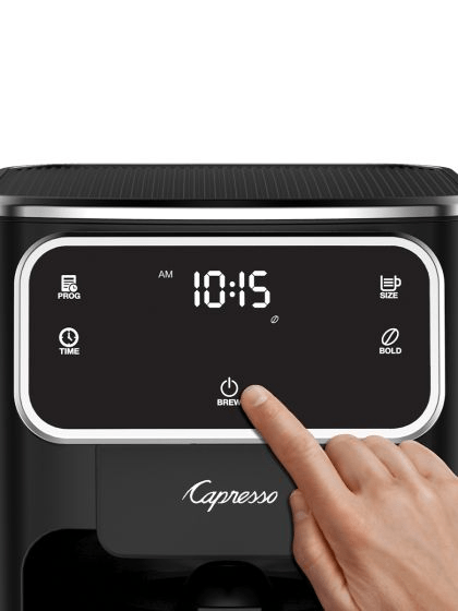 Capresso 10 Cup Touchscreen Coffee Maker with Thermal Carafe - Stainless Steel Programmable Drip Coffee Machine for Home & Office - Perfect for Morning Brews & Entertaining Guests