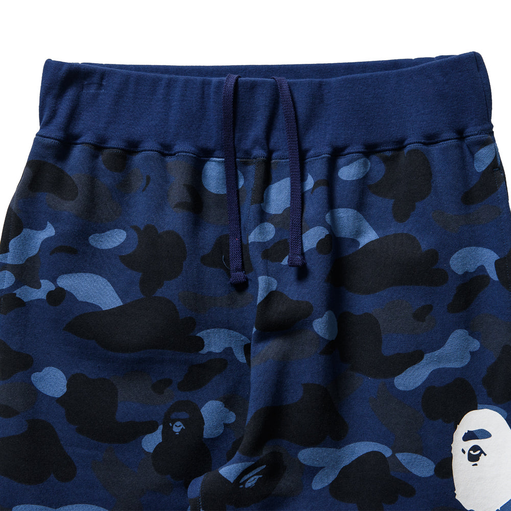 BAPE Camo Wide Sweatpants for Men - Navy Blue Streetwear Joggers | Casual Wear, Gym & Lounge Pants for Urban Fashion