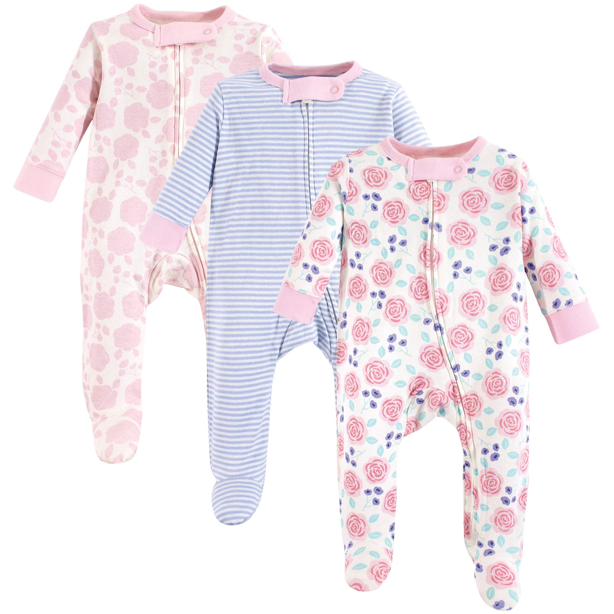 Organic Cotton Baby Girls' Sleep and Play Outfit - Soft & Breathable Pajama Set for Newborns & Infants - Perfect for Nursery, Bedtime & Playtime
