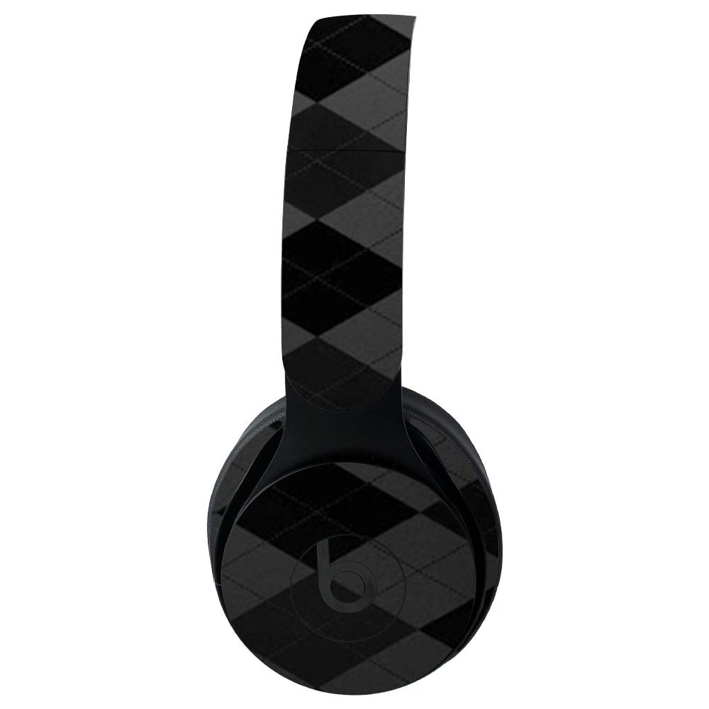 MightySkins Protective Vinyl Wrap for Beats Solo Pro Wireless Headphones - Black Argyle Design | Durable, Customizable Decal Cover | Easy to Apply & Remove | Made in USA | Perfect for Gym, Travel & Daily Use