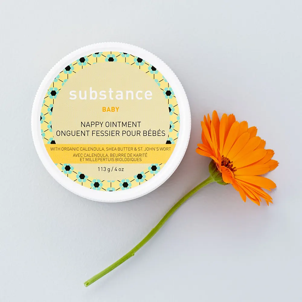 Matter Company Substance Baby Diaper Rash Cream - 4oz | Soothing & Healing Ointment for Infants | Perfect for Diaper Changes & Skin Protection