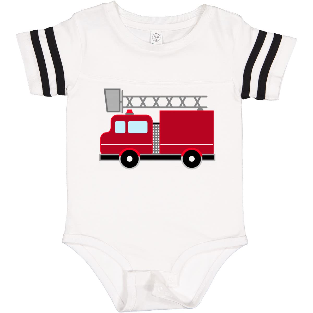 Inktastic Red Firefighter Fire Truck Baby Bodysuit - Cute Infant Onesie for Boys & Girls - Perfect for Firefighter-Themed Parties, Photoshoots & Everyday Wear