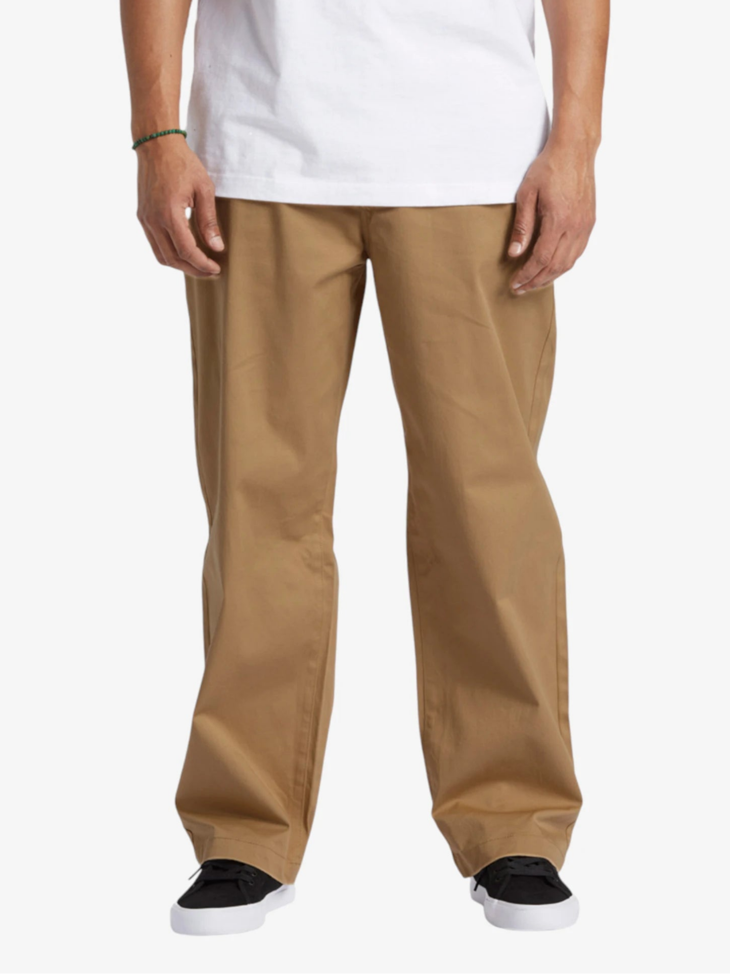 DC Worker Baggy Chino Pants for Men - Comfortable Beige Casual Trousers | Streetwear, Workwear & Everyday Wear