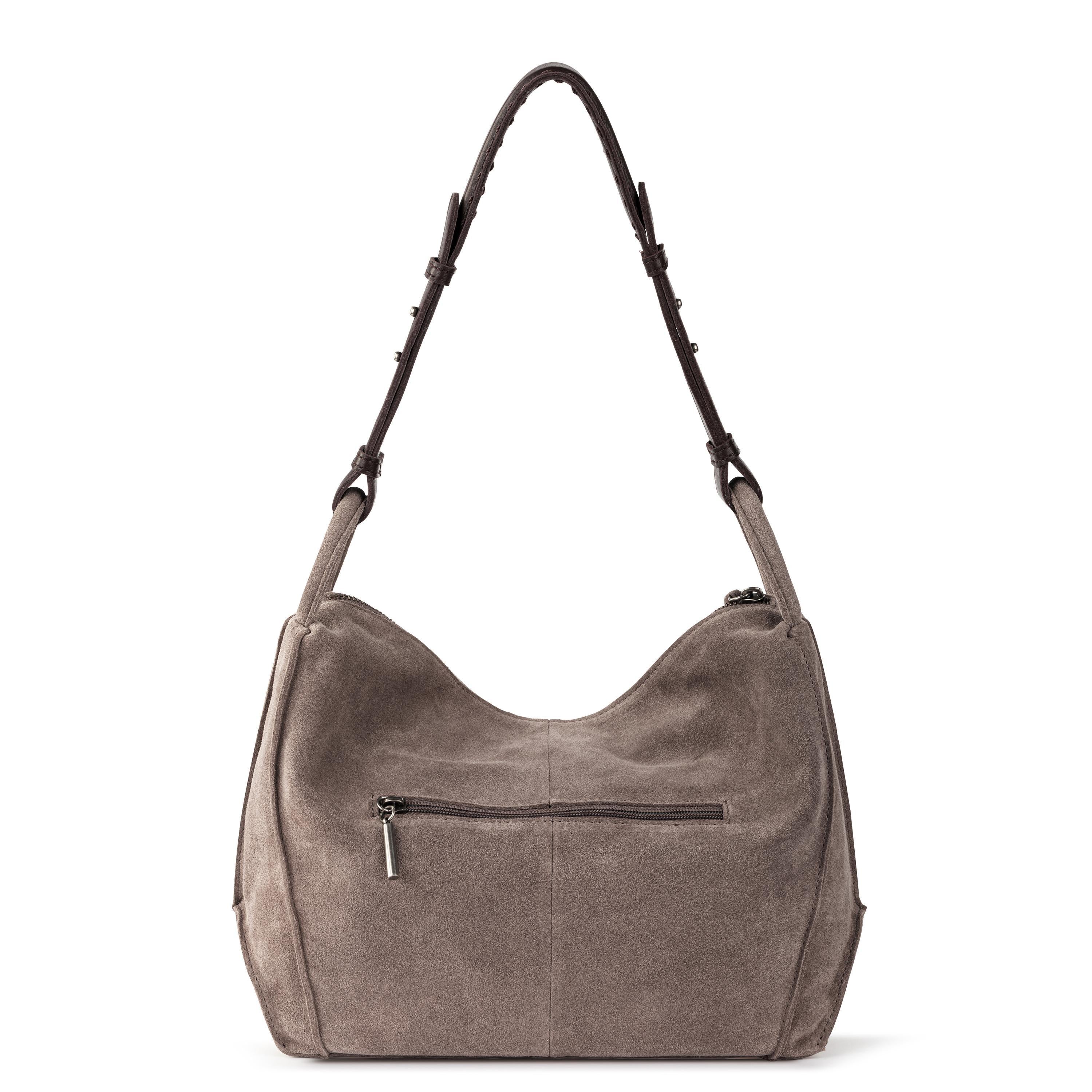 Los Feliz Hobo Bag - Genuine Leather & Mushroom Suede Handbag for Women | Perfect for Work, Travel & Everyday Use
