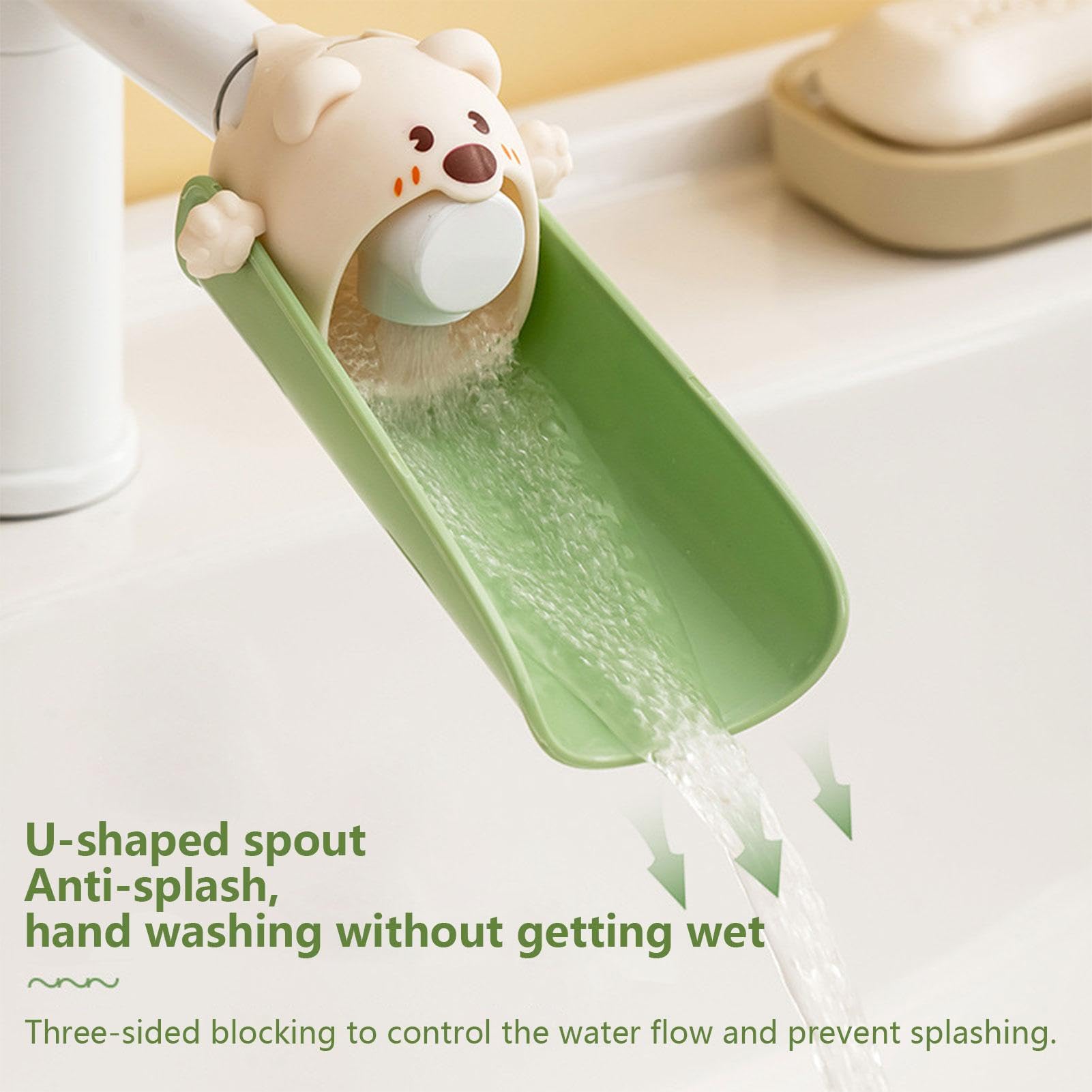 Animal Faucet Extenders - Silicone Tap Extender for Kids, Bathroom & Kitchen Sink