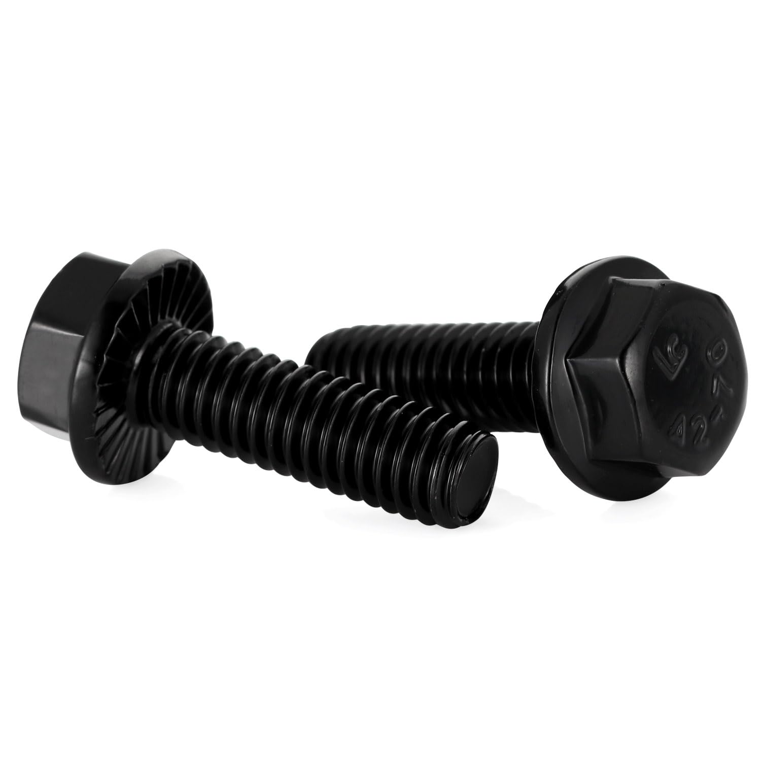 Stainless Steel A2 Black Hex Bolts DIN 6921 - 15 PCS for Machinery & Automotive