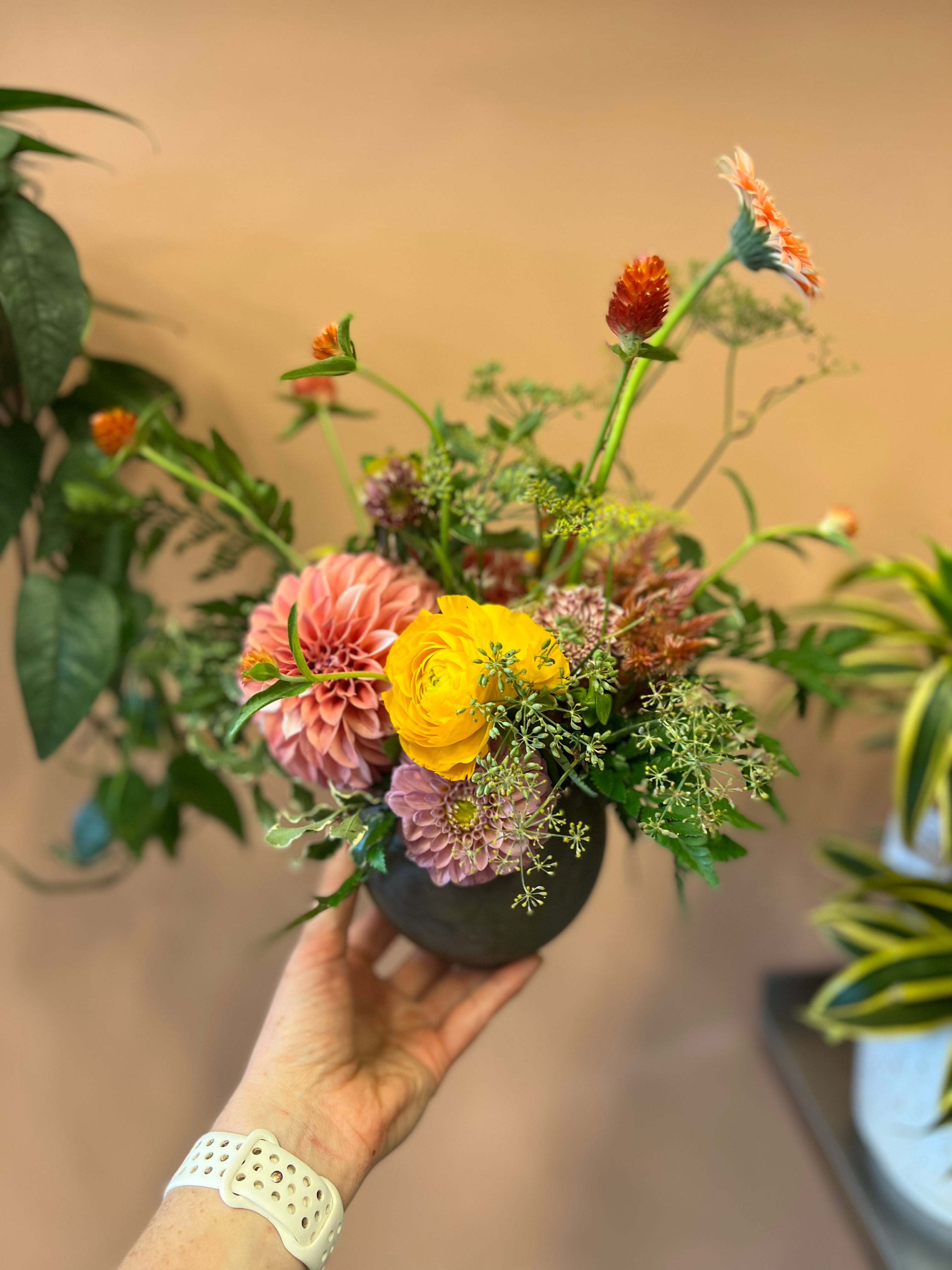 Beautiful Floral Arrangement Subscription - Medium Size Fresh Flowers for Home & Office Decor, Gifts, and Special Occasions