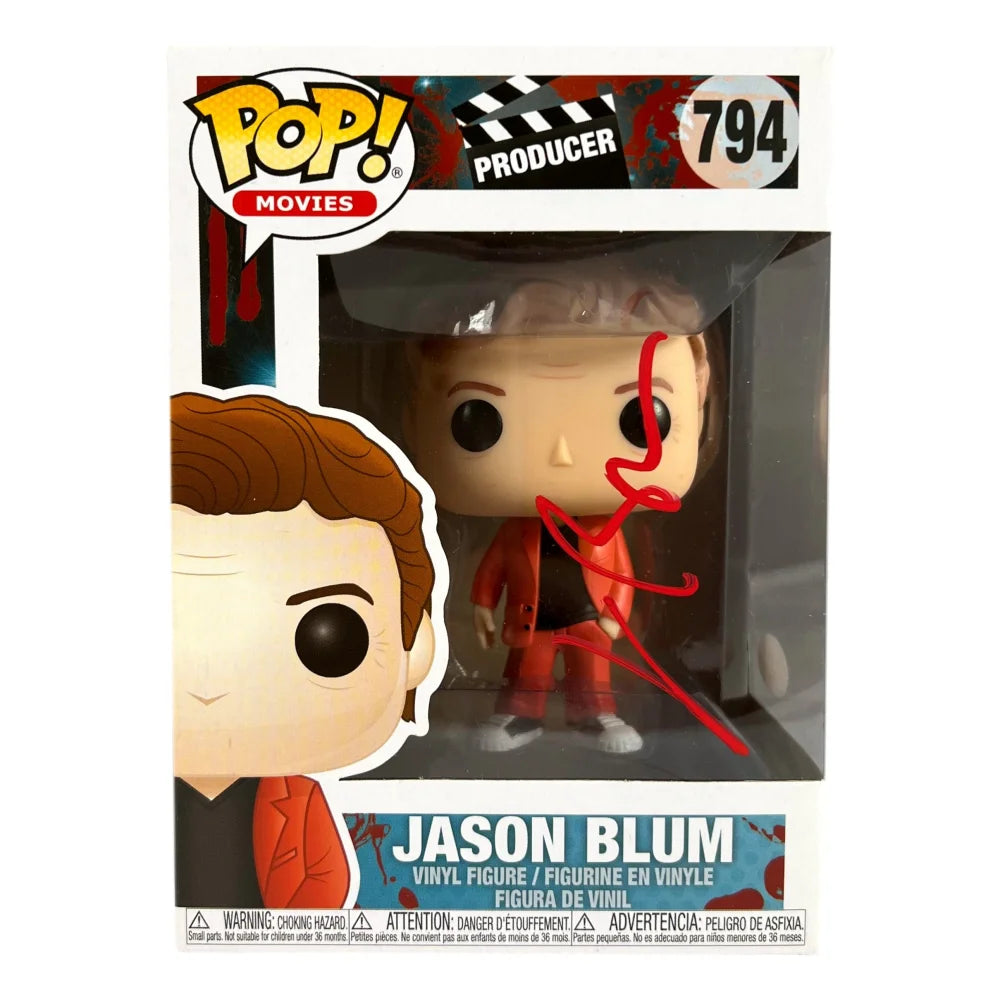 Jason Blum Signed Funko Pop #794 with COA & JSA - Halloween & The Purge Producer Autographed Collectible - Perfect for Horror Movie Fans & Pop Culture Collectors