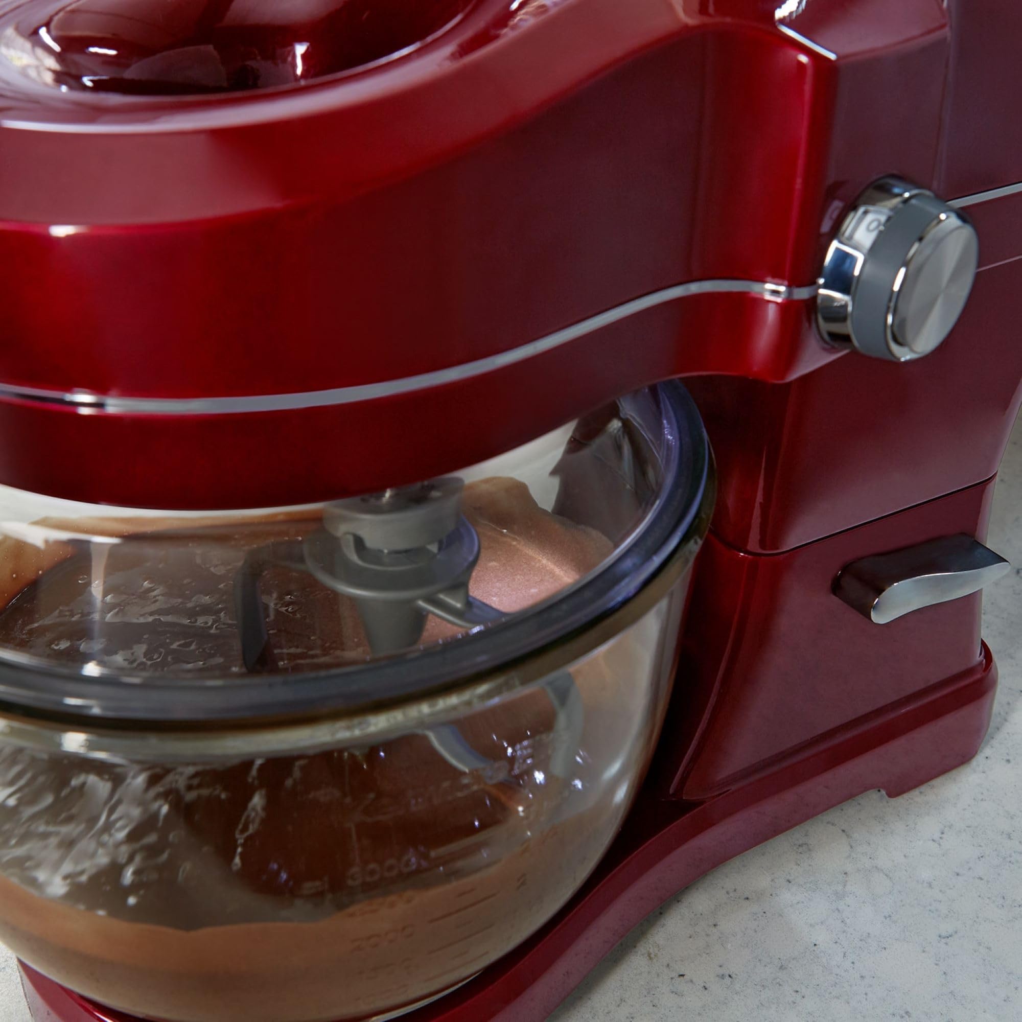 Kenmore 849083 Elite Ovation 49083 5-Quart Stand Mixer with Pour-In Top, Tilt-Head Design - Burgundy Red | Perfect for Baking Cakes, Cookies, Bread & More in Your Home Kitchen