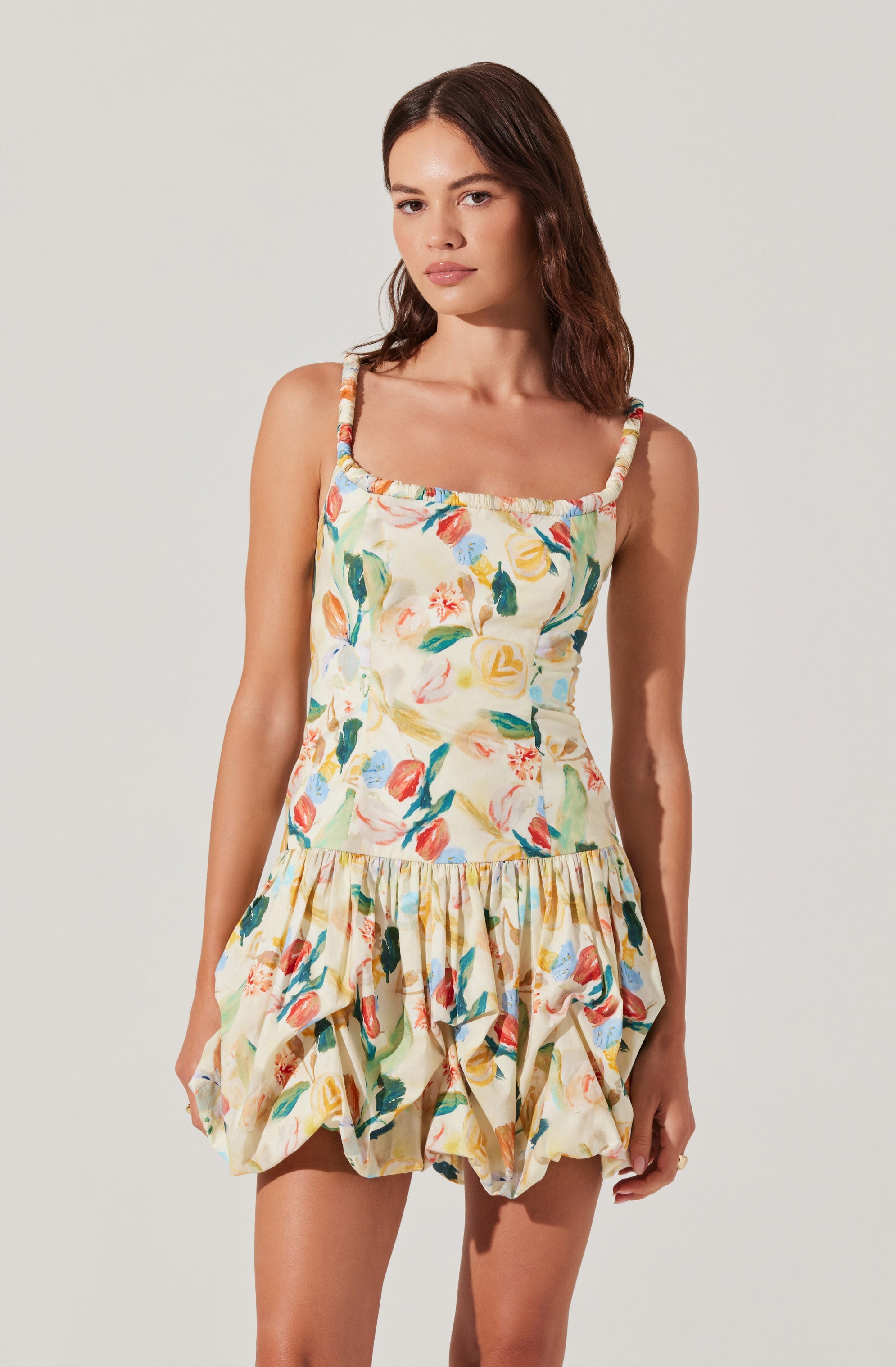 Keyla Drop Waist Bubble Dress - Women's Elegant Flowy Party Dress for Weddings, Cocktails & Special Occasions