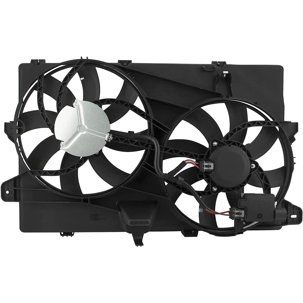 Dual Cooling Fan Assembly with Condenser Radiator for Ford Edge & Lincoln MKX 2007-2015 - Replacement Parts #622040, FA70600, FA70796, 7T4Z8C607A, 7T4Z8C607B, CT4Z8C607B, 621-392 - Perfect for Engine Overheating Prevention & AC System Repair