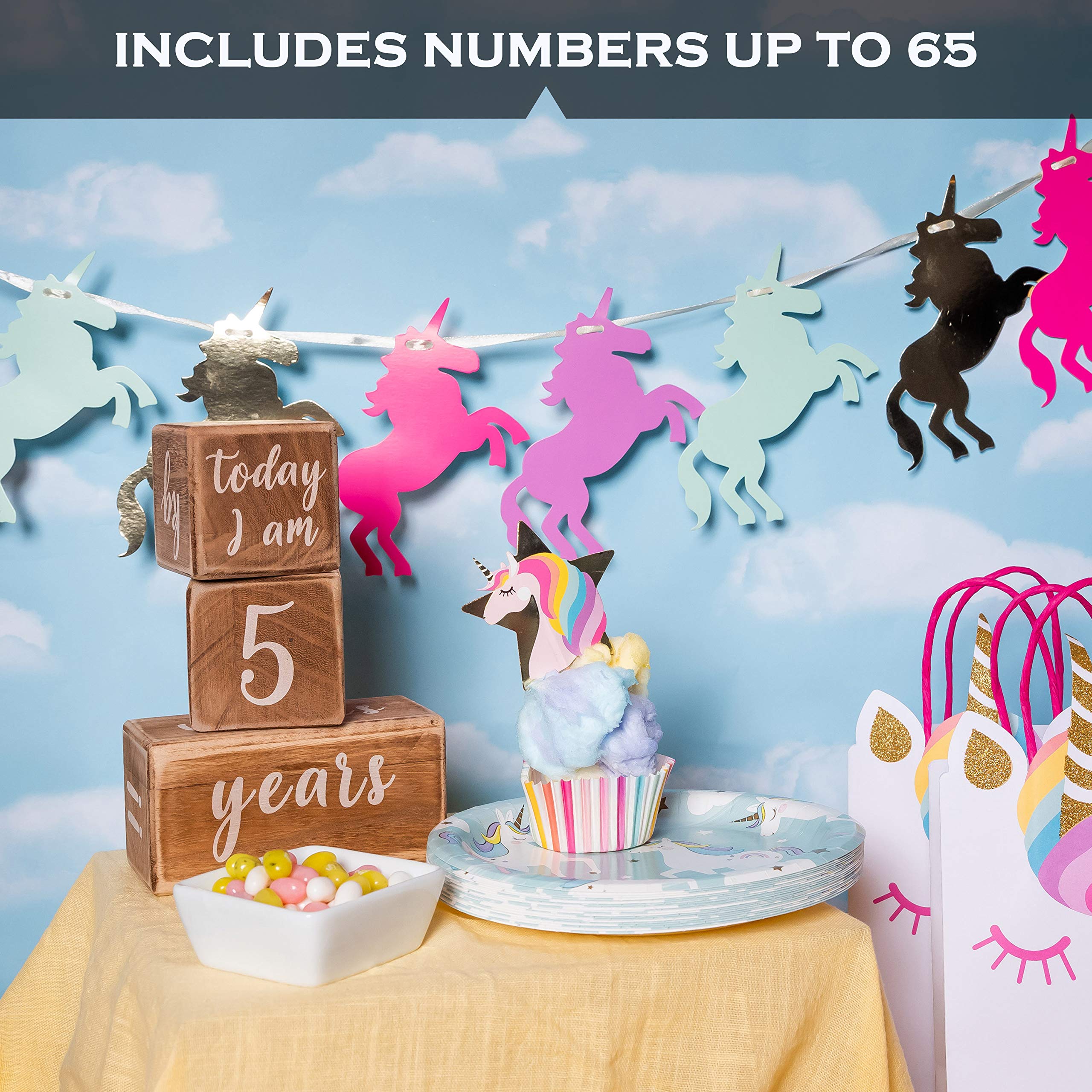 Baby Monthly Milestone Blocks - Wooden Age Blocks for Nursery Decor | Perfect Baby Shower Gift & Newborn Photography Props | Capture Precious Moments from 1-12 Months for Social Media & Memory Keepsakes