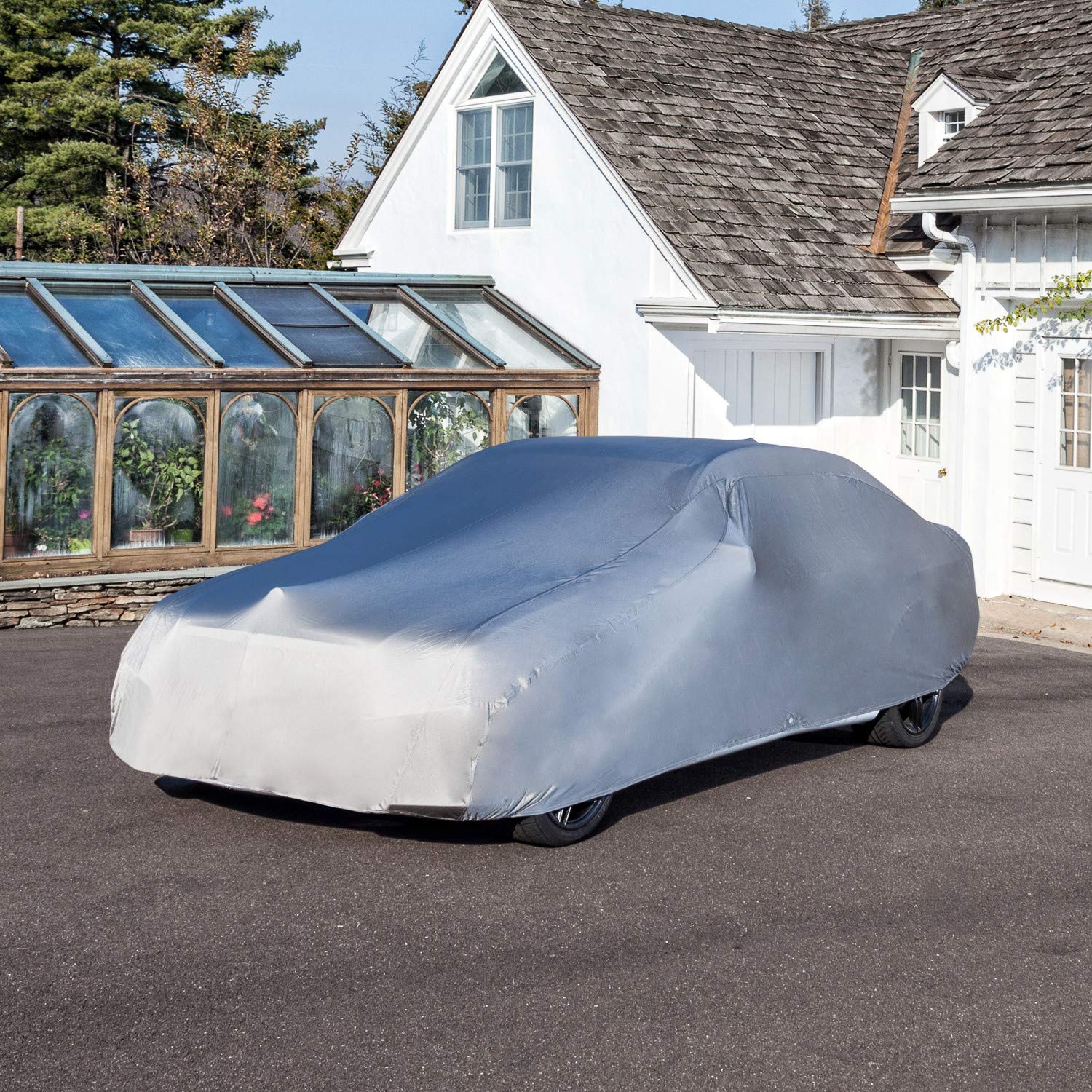 Premium Indoor Stretch Car Cover - Soft Lining, Breathable & Dustproof for Cars up to 264