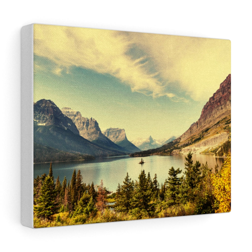 Mountain Lake Scenic Canvas Wall Art - Stretched Canvas Prints for Home & Office Decor - Perfect for Living Room, Bedroom & Office Wall Decoration