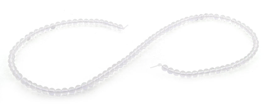 4mm Opalite Transparent Round Gemstone Beads for Jewelry Making - DIY Bracelets, Necklaces, and Earrings - Healing Crystal Beads for Spiritual Crafts and Meditation