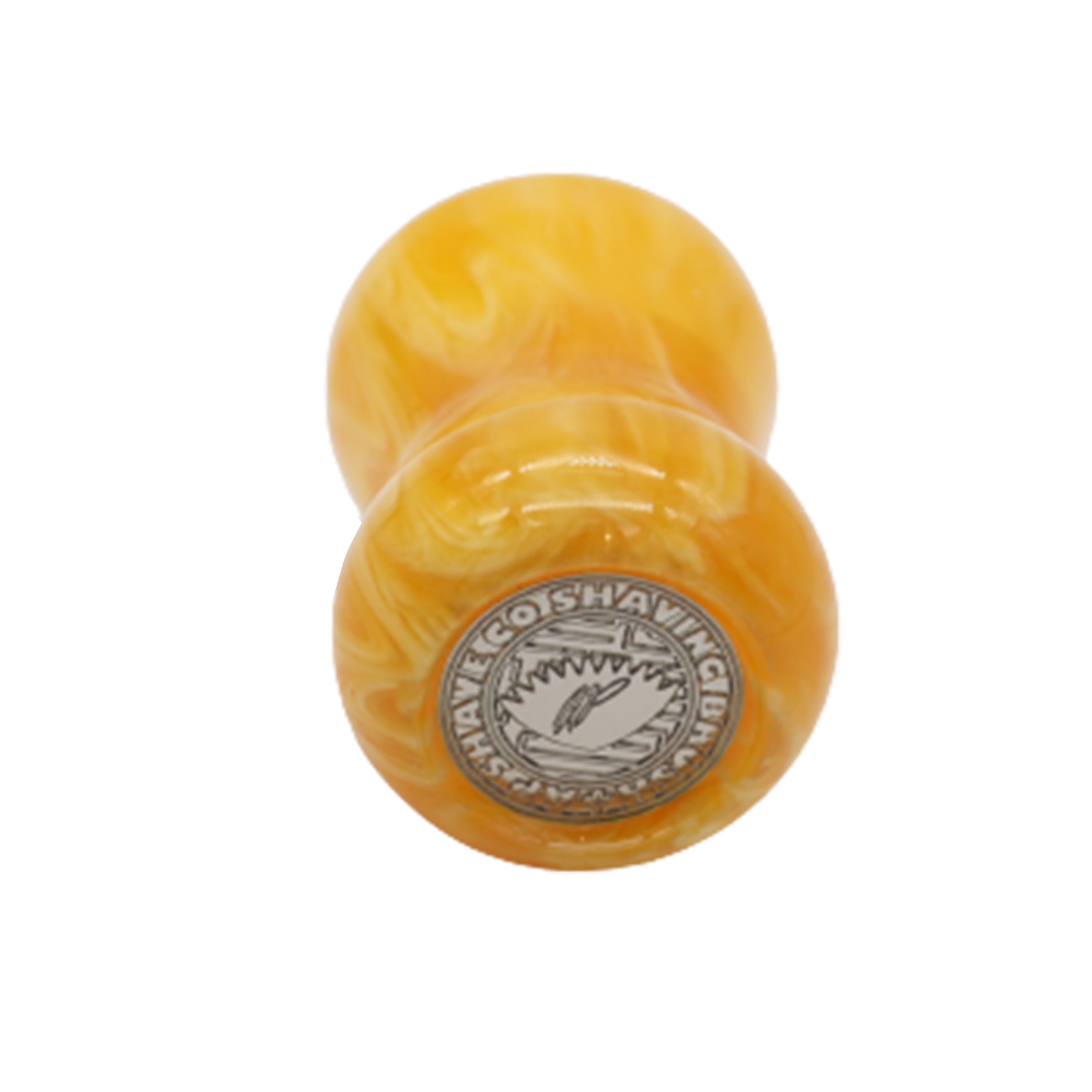 Premium Amber Handcrafted Shaving Brush Handle for Wet Shaving - Fits 24mm & 26mm Knots - Perfect for Traditional Barber Shaving & Luxury Grooming Gifts