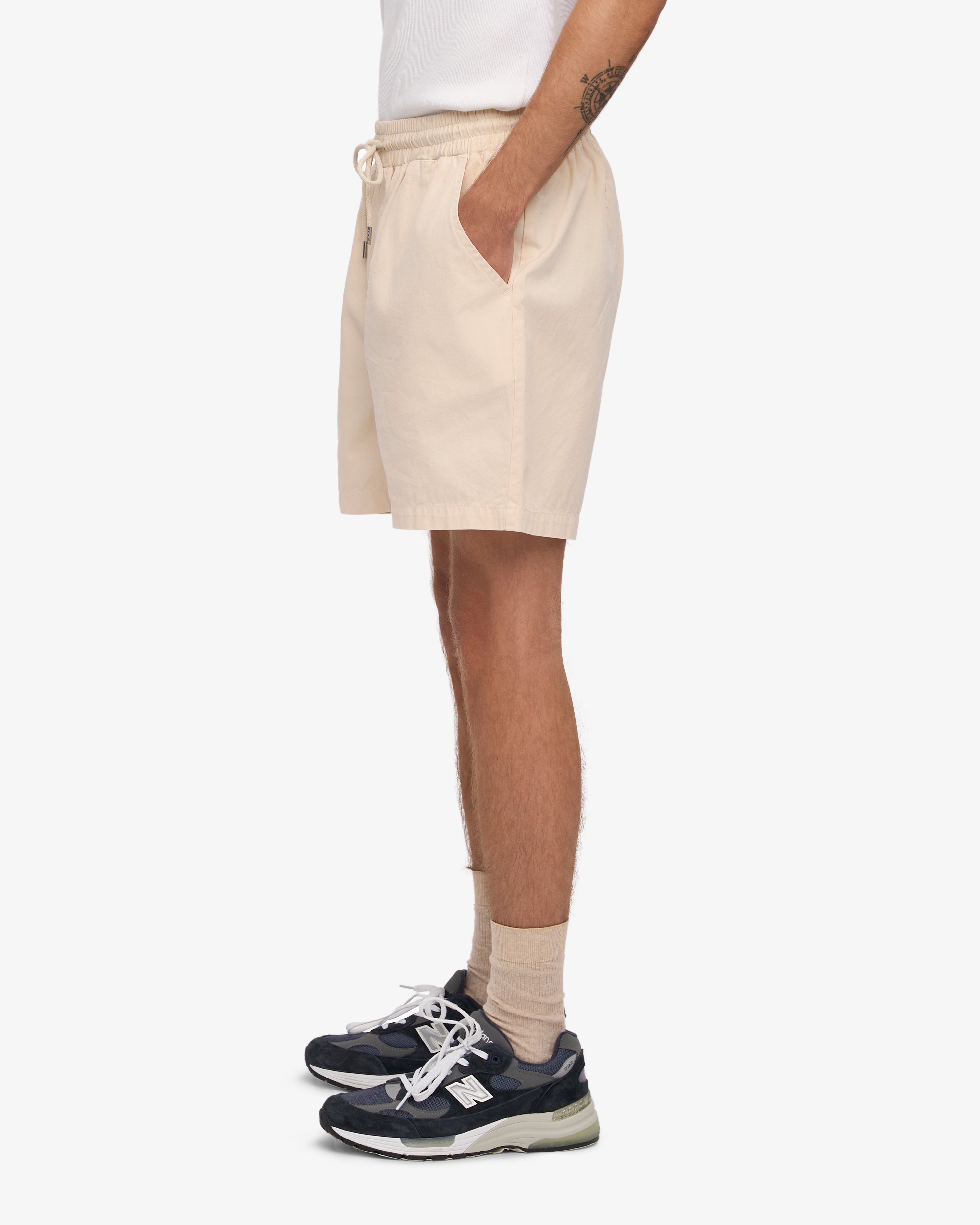 Organic Twill Shorts for Women - Ivory White | Comfortable & Breathable Summer Casual Shorts | Perfect for Beach, Travel & Everyday Wear