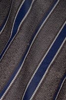 Stylish Cavani Brown Striped Tie Set for Men - Perfect for Business, Weddings & Formal Events