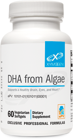 Xym Dha Algae Supplement 60 Softgels - Premium Omega-3 for Brain & Heart Health - Supports Cognitive Function & Cardiovascular Wellness - Perfect for Adults & Seniors