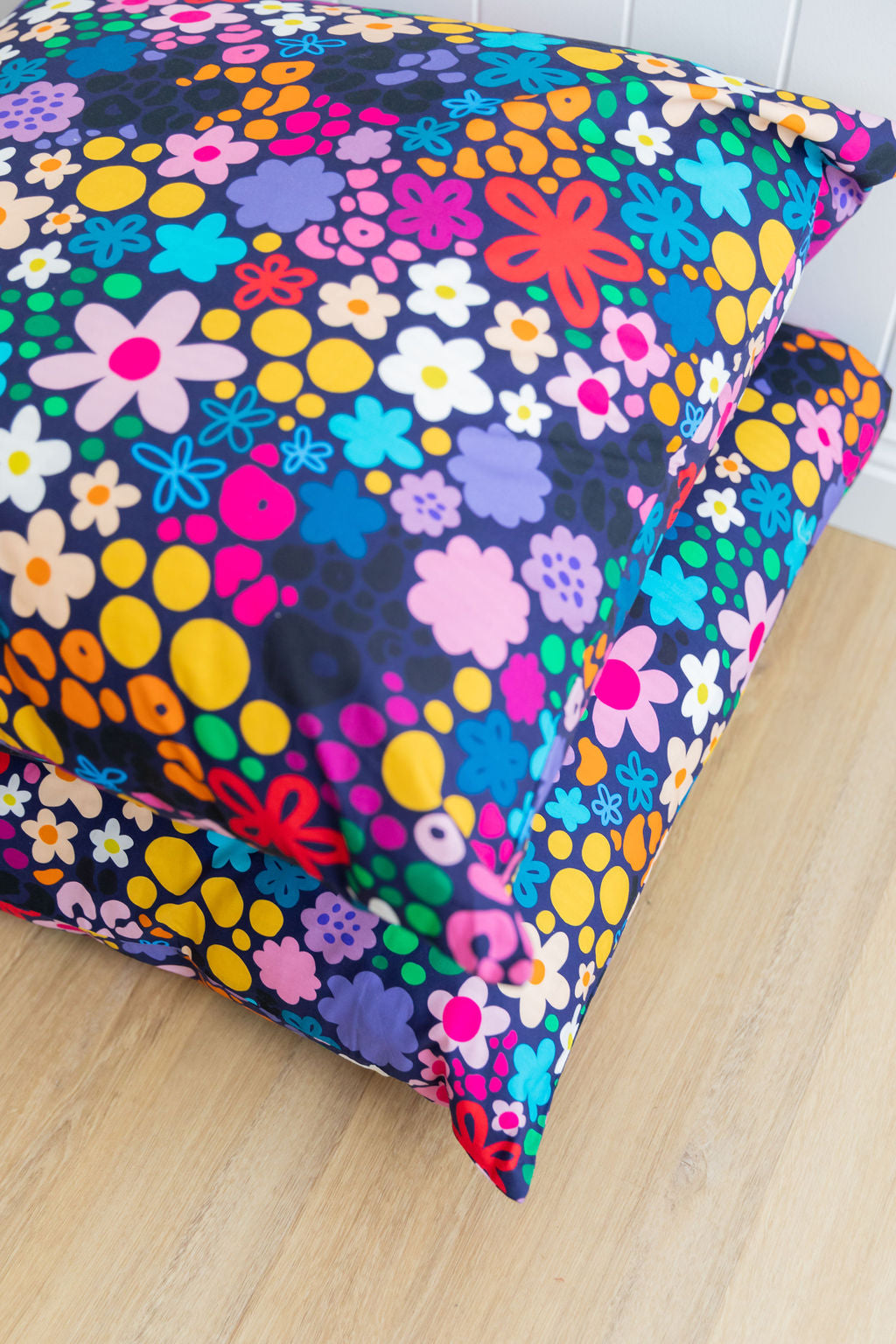 Kasey Rainbow Itsy Bitsy Euro Pillowcase - Soft Luxury Bedding for Home Decor & Guest Rooms