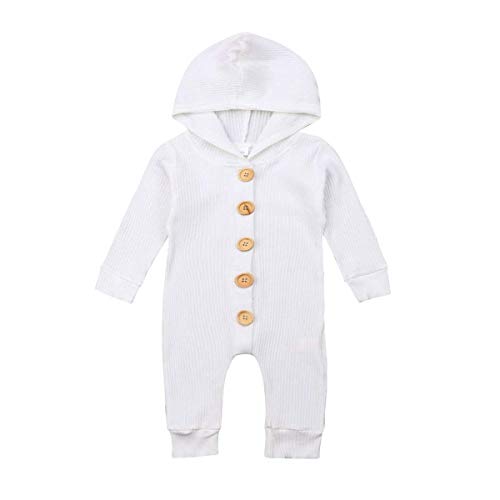 MSDMSASD Newborn Baby Romper - Short Sleeve Solid Color Jumpsuit with Snap Buttons | Soft Cotton One-Piece Outfit for Boys & Girls | Perfect for Playtime, Photo Shoots & Daily Wear