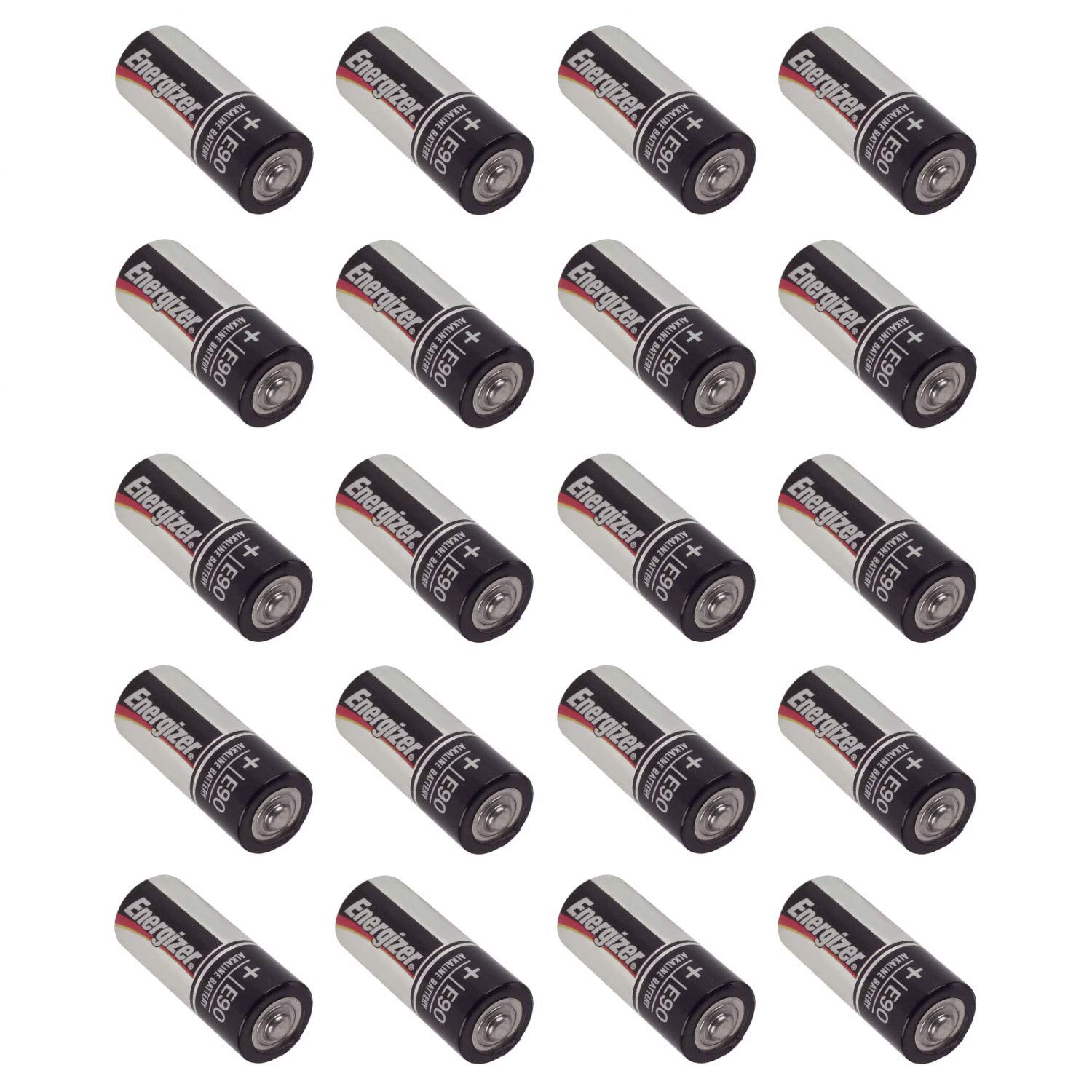 Energizer E90 LR1 N Size 1.5V Alkaline Batteries - 20 Pack - Long Lasting Power for Medical Devices, Calculators, and Small Electronics