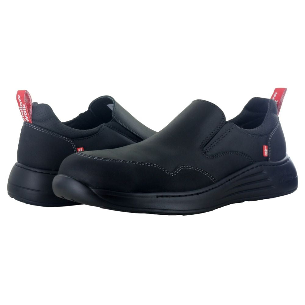 Mellow Walk Motion Men's Slip-On SD+ Composite Toe Work Shoes - Lightweight Safety Footwear for Construction, Warehouse & Industrial Work (Model 572154)