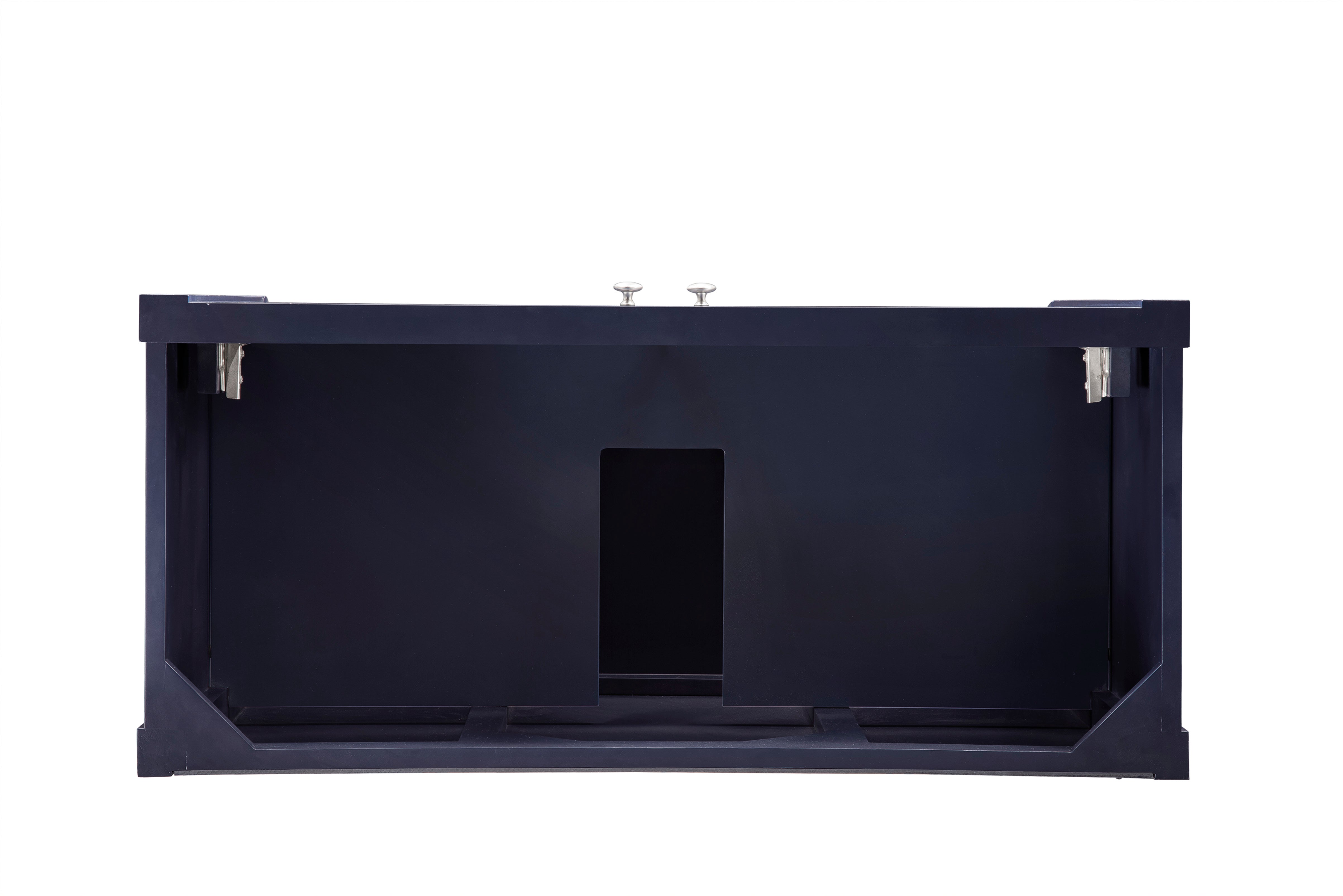 Britannia 39.5 Inch Single Bathroom Vanity Cabinet in Navy Blue - Modern Storage Solution for Small Bathrooms & Powder Rooms