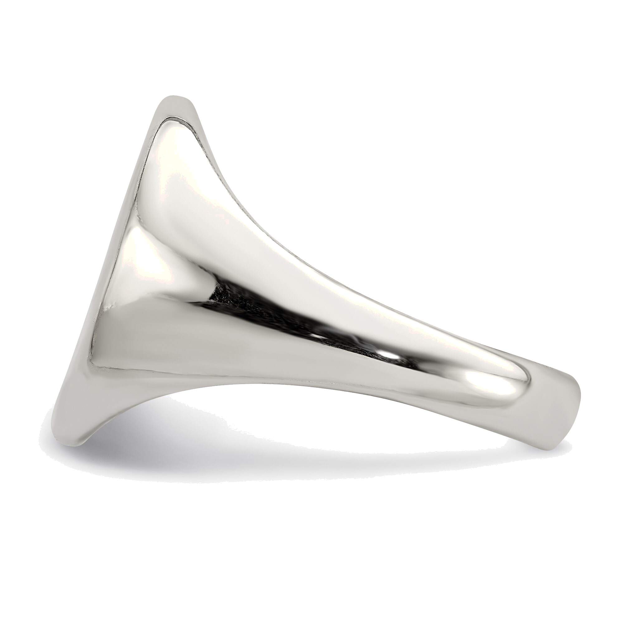 Bonyak Sterling Silver Signet Ring Size 6 - Elegant Jewelry for Men & Women