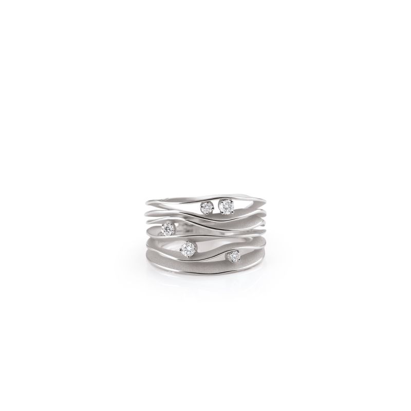 Dune Ring for Women - Vintage Boho Stackable Adjustable Silver Jewelry - Perfect for Beach, Festival, and Everyday Wear