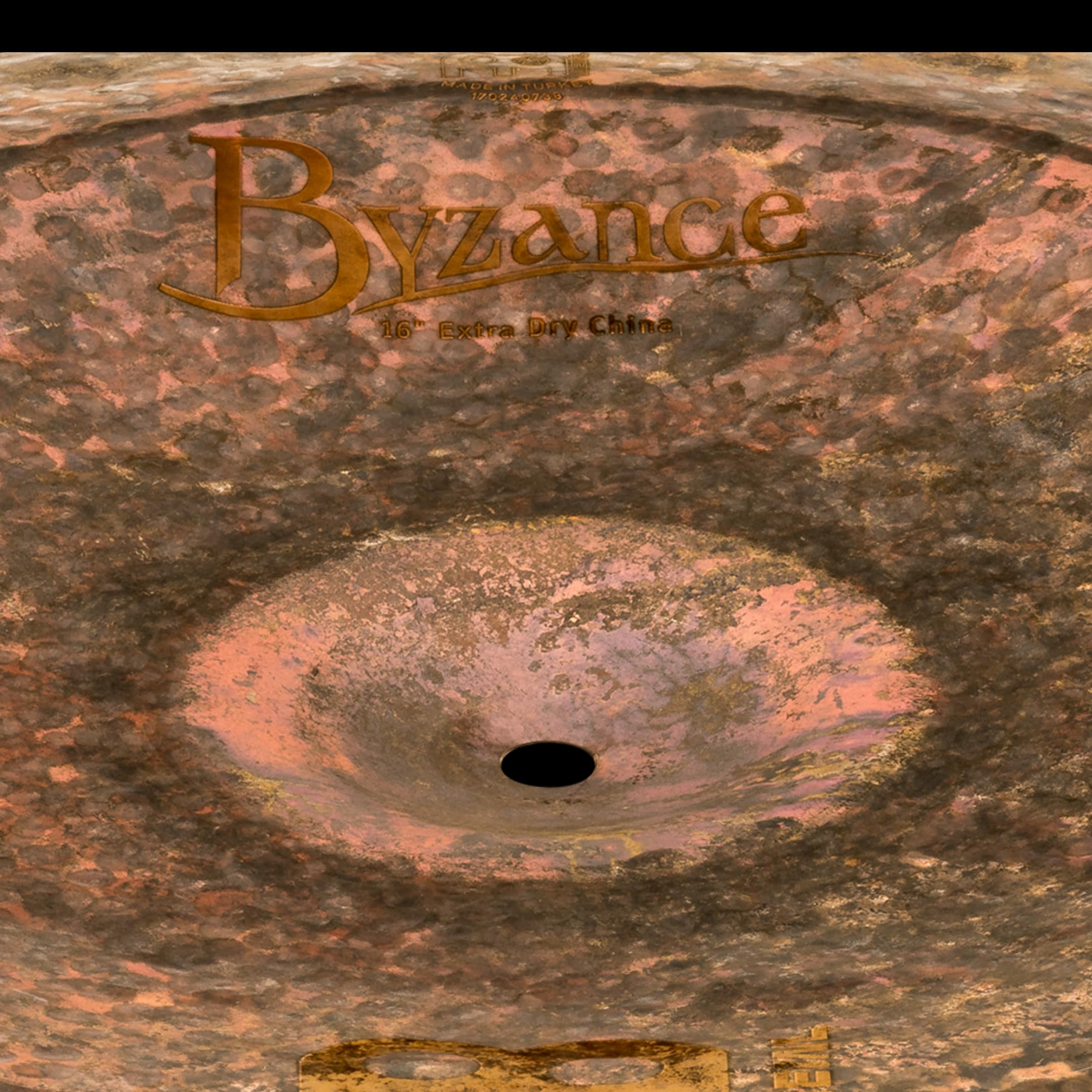 Meinl B16EDCH Byzance Extra Dry 16-Inch China Cymbal - Professional Hand Hammered Brass Cymbal for Drummers & Percussionists - Perfect for Jazz, Rock & Studio Recording
