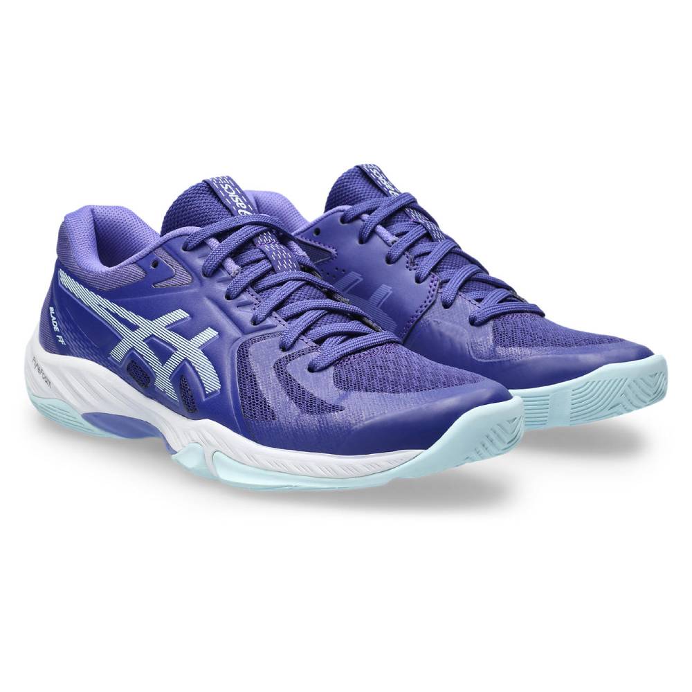 ASICS Blade FF Women's Indoor Volleyball Shoes - Lightweight Court Sneakers for Women with Cushioning (Purple/Blue) - Perfect for Volleyball, Badminton & Indoor Sports Training