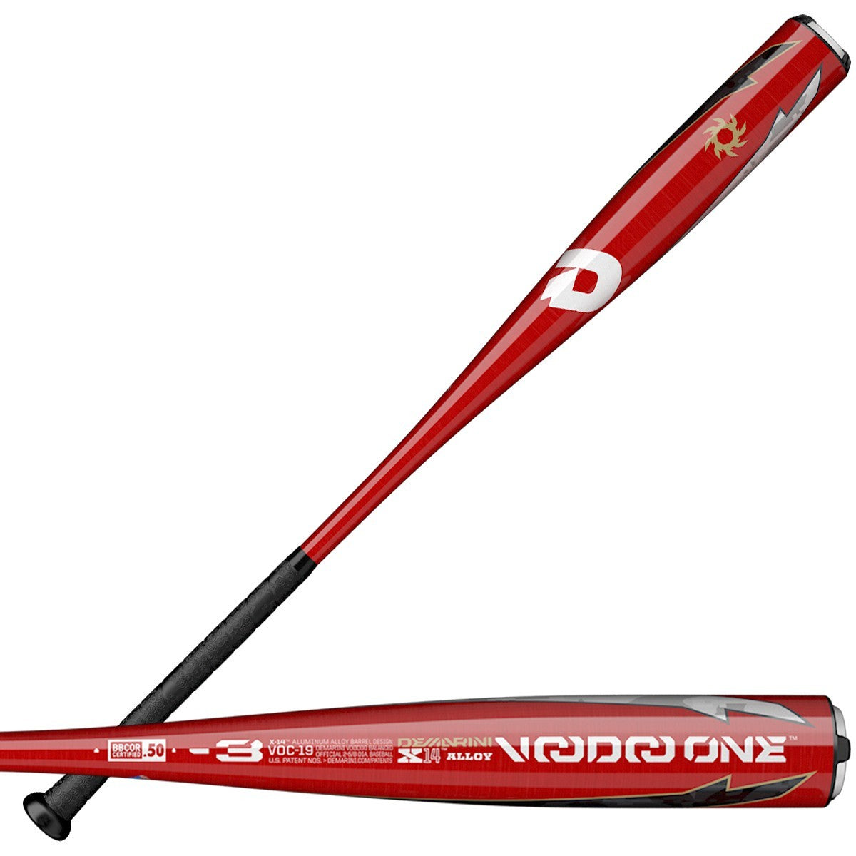 DeMarini 2019 Voodoo One Balanced BBCOR Baseball Bat -3 Drop | High Performance Youth & Adult Baseball Equipment for Games & Practice
