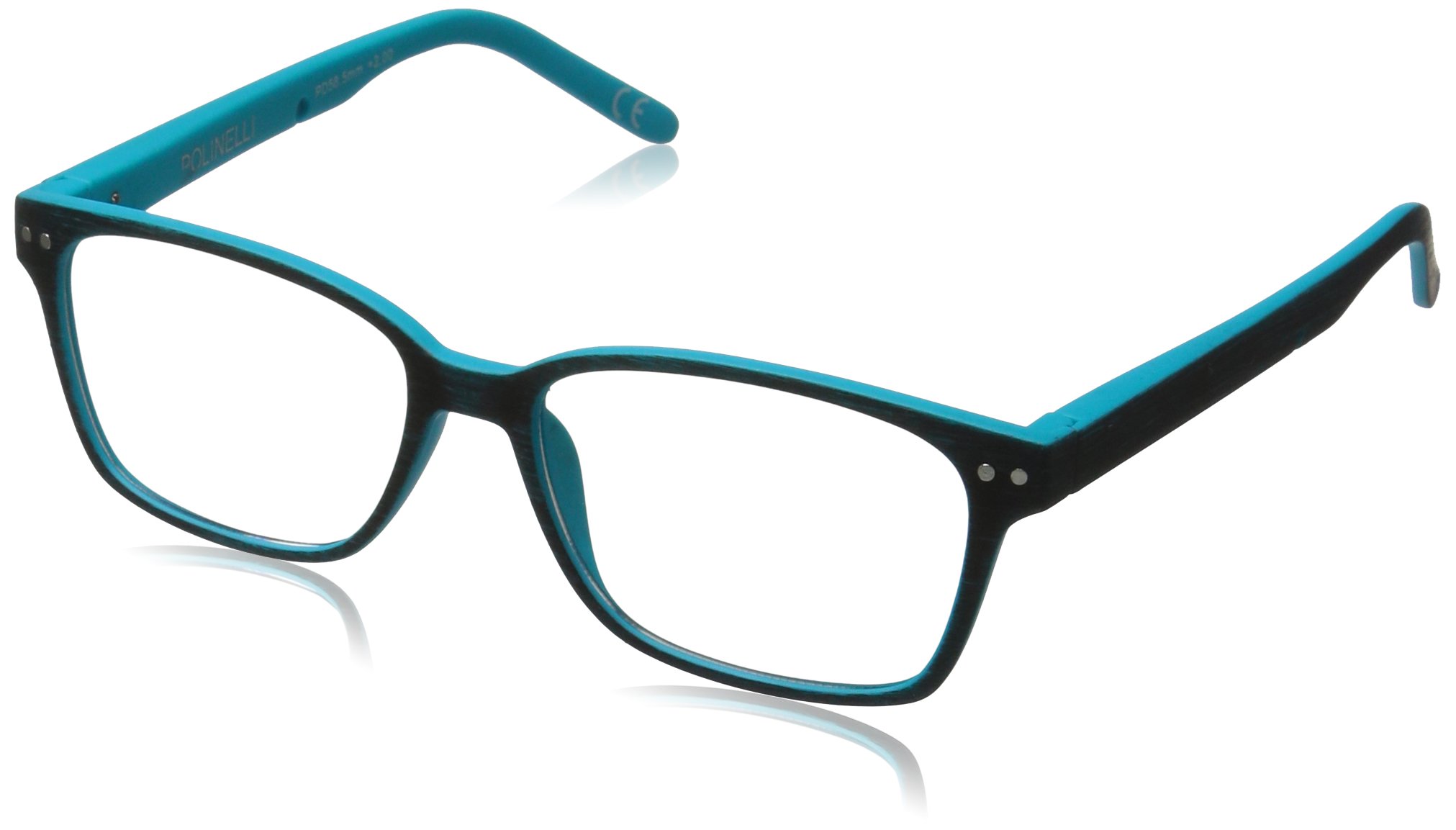 Foster Grant P302 Square Reading Glasses +1.50 to +3.50 Strength - Lightweight & Stylish for Women & Men - Perfect for Reading, Computer Work & Crafts