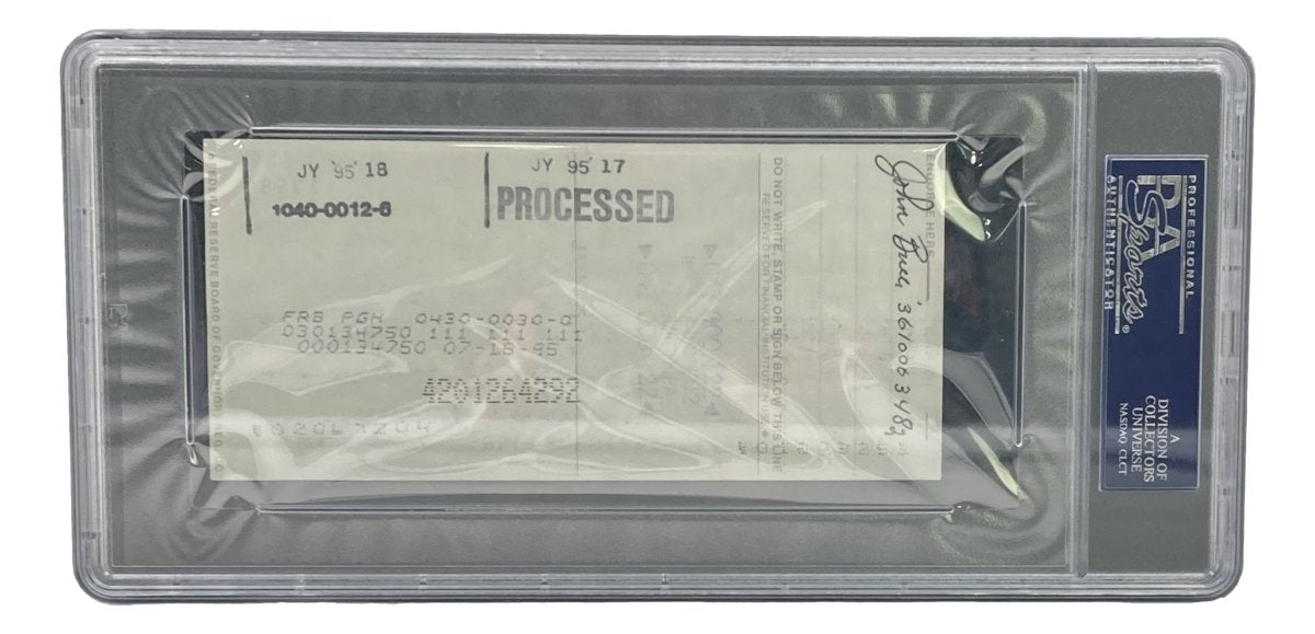 Bob Gibson St. Louis Cardinals Autographed Bank Check #1398 PSA/DNA Certified - Perfect for Baseball Memorabilia Collections and Sports Fan Gifts