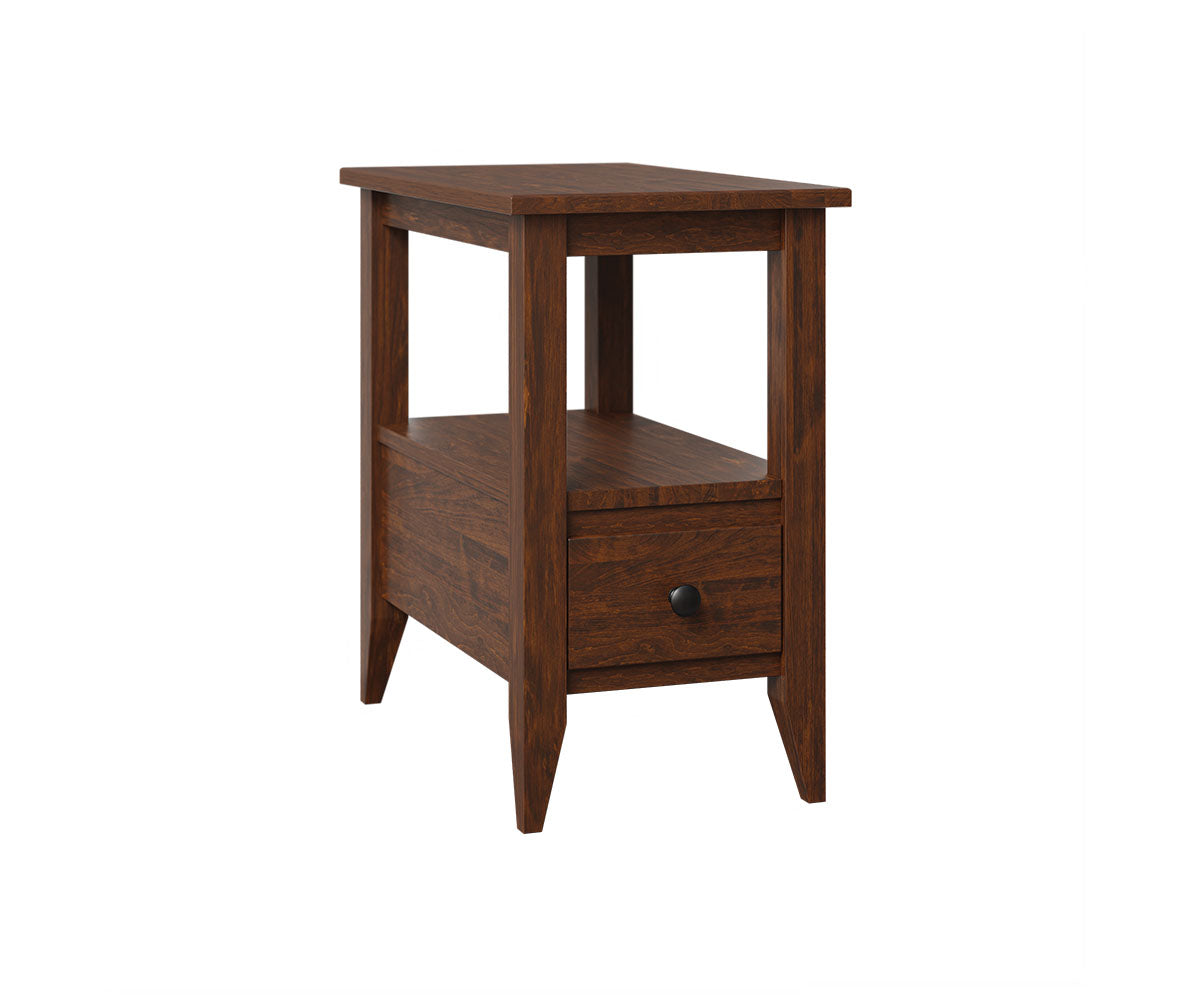 Modern Manhattan Side Table - Stylish & Compact End Table for Small Spaces - Perfect for Living Room, Bedroom, or Office Use