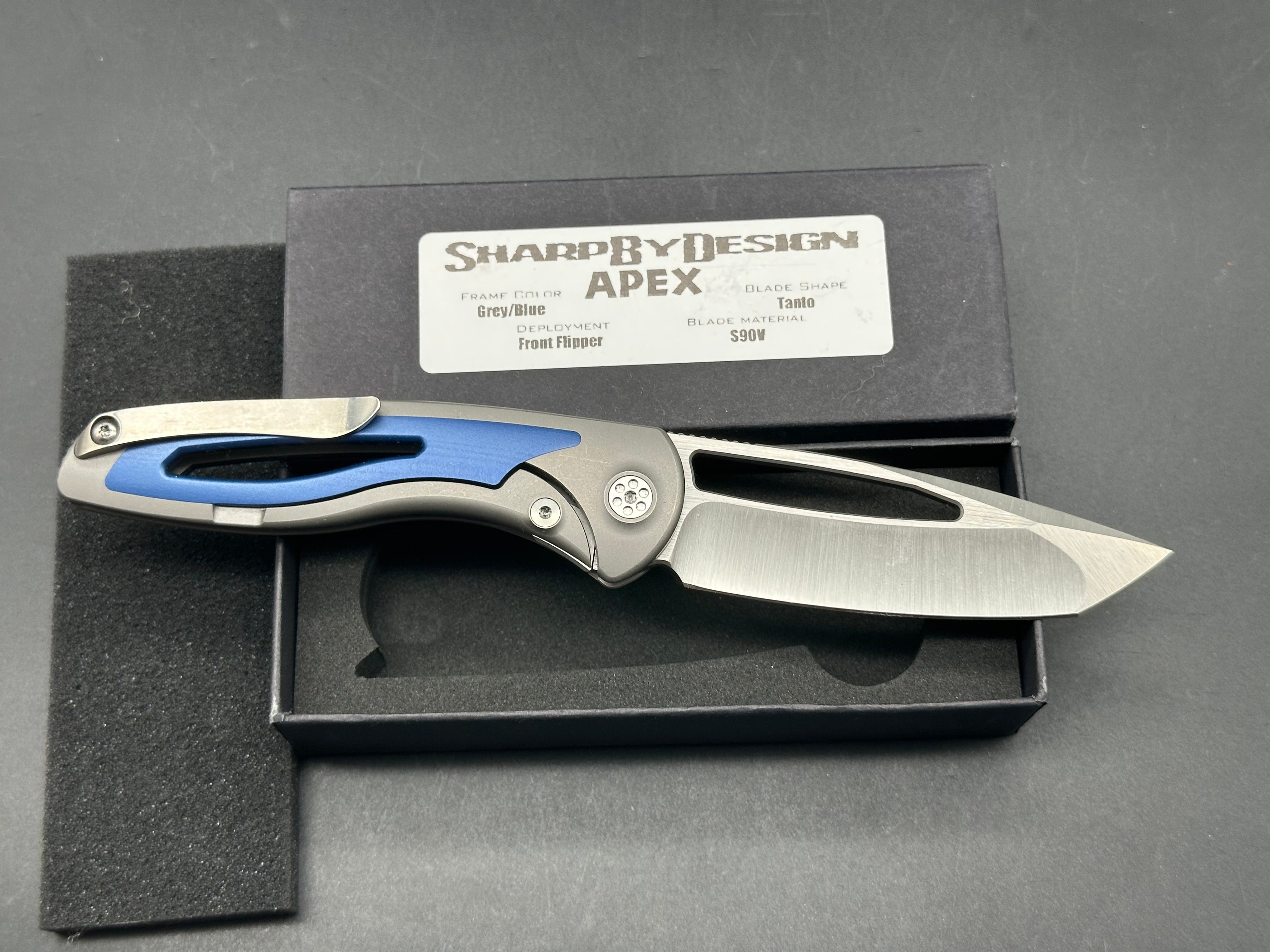 Sharp By Design Apex Folding Knife - Premium EDC Pocket Knife with Razor-Sharp Blade for Outdoor, Camping & Everyday Carry (EDC)