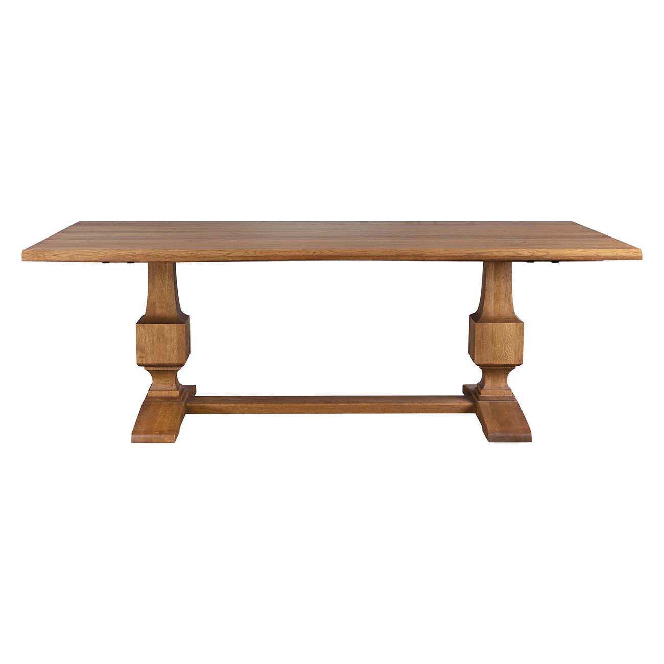 St. Lawrence Trestle Table - Solid Wood Dining Table for Farmhouse & Rustic Decor | Perfect for Dining Room, Kitchen, or Outdoor Entertaining