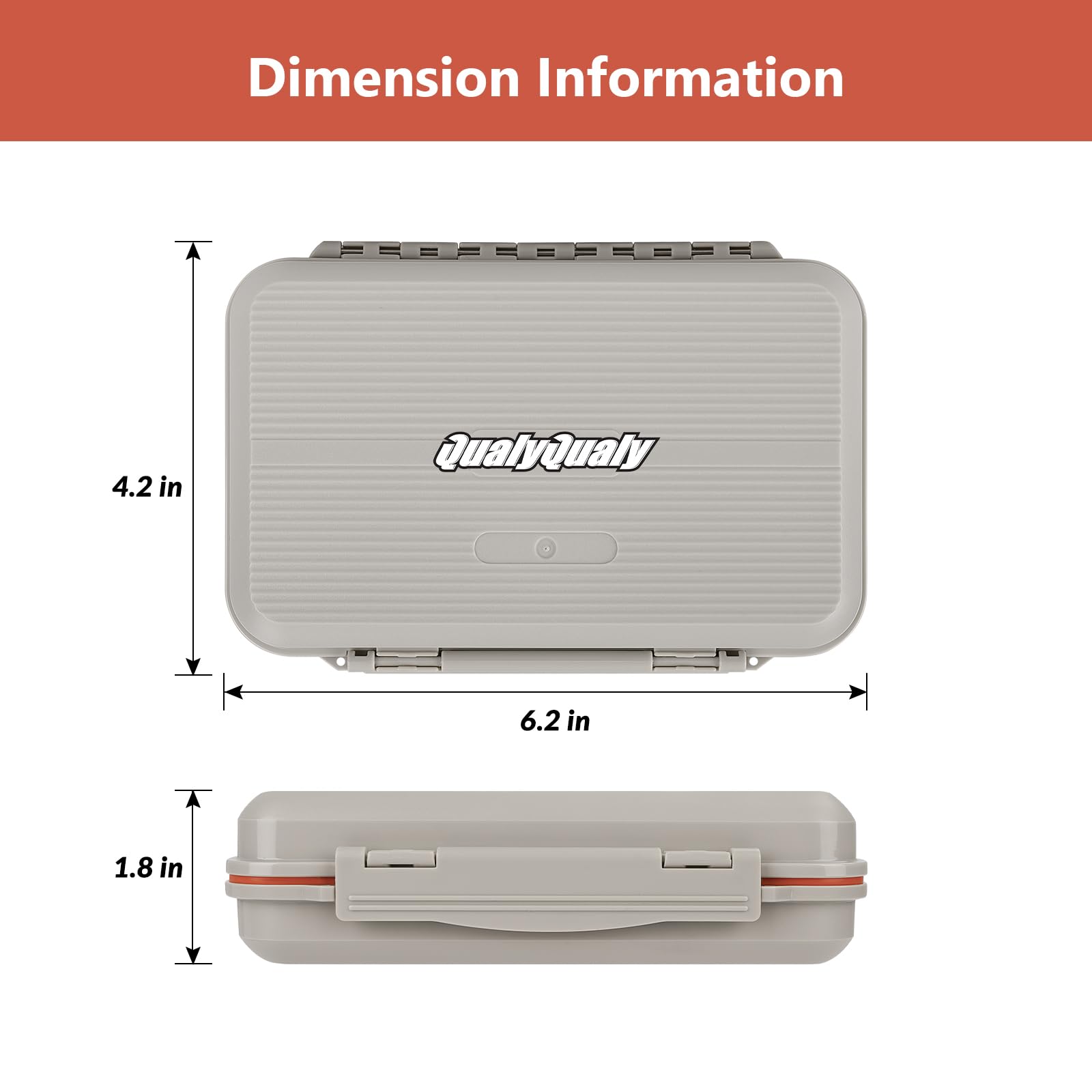 QualyQualy 4-Layer Waterproof Fly Fishing Box – Large Capacity Streamer Storage Tackle Box for Fly Fishing (04, 1PCS) – Perfect for Trout, Bass & Saltwater Fly Fishing Gear Organization