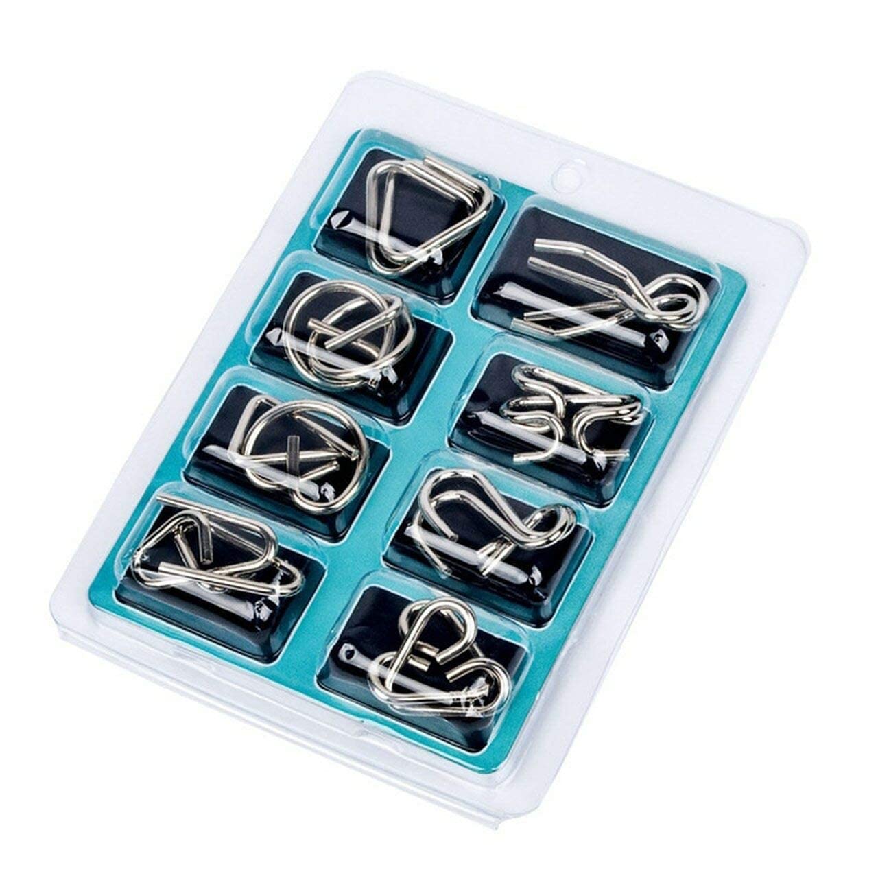 MFH Stainless Steel Metal Puzzle Game - Educational Brain Teaser for Kids & Adults | Perfect for Family Game Night, Classroom Activities & Stress Relief