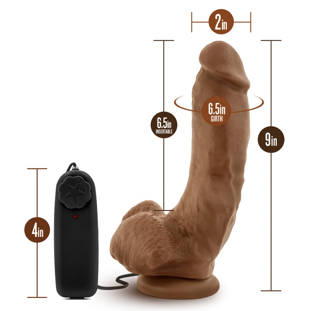 Coverboy The Boxer Realistic Vibrating 9-Inch Dildo with Remote Control - Perfect for Couples Play, Solo Pleasure & BDSM Exploration