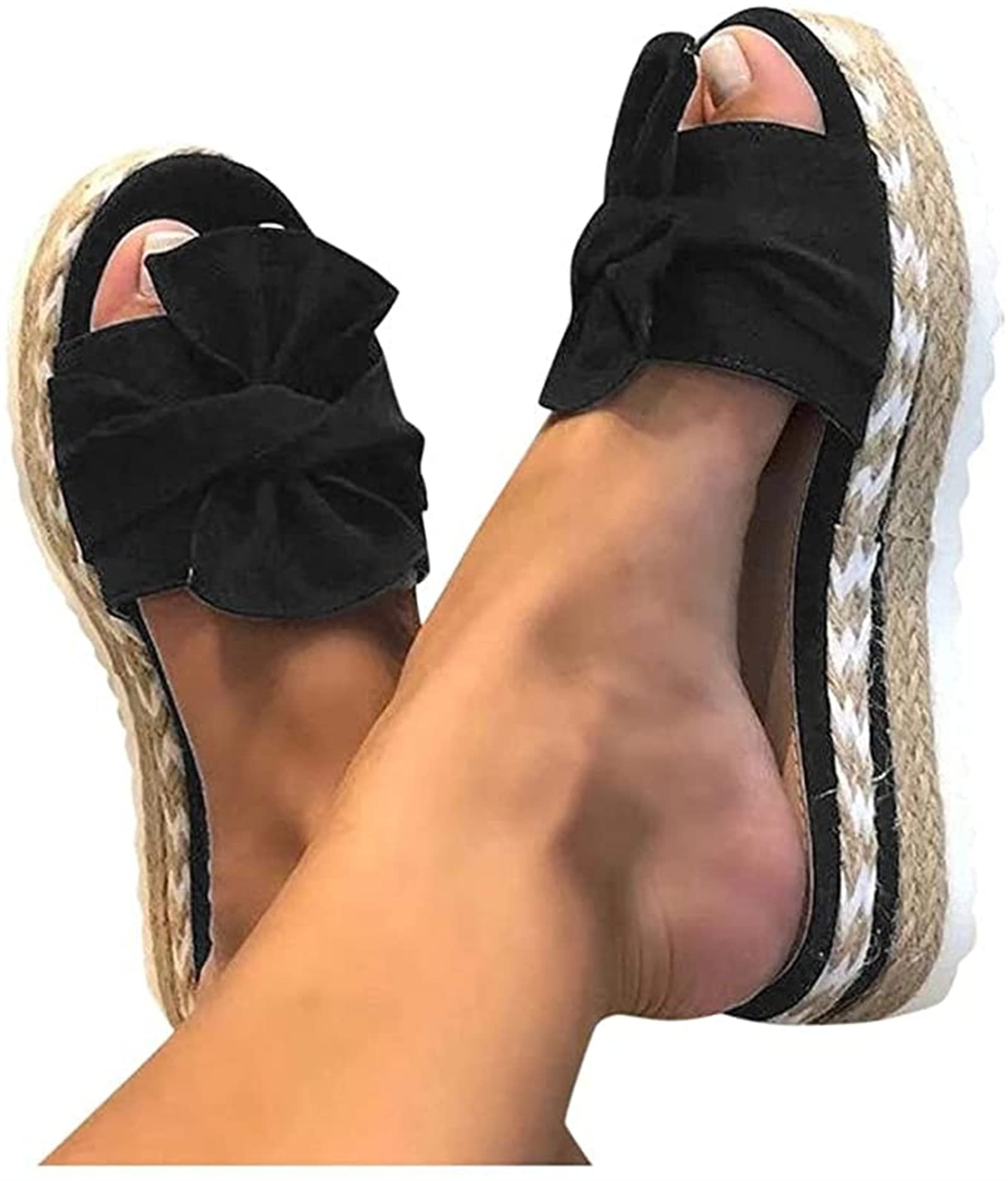 Women's Wedge Sandals with Ankle Strap - Open Toe Dressy Summer Platform Sandals for Beach, Party & Casual Wear