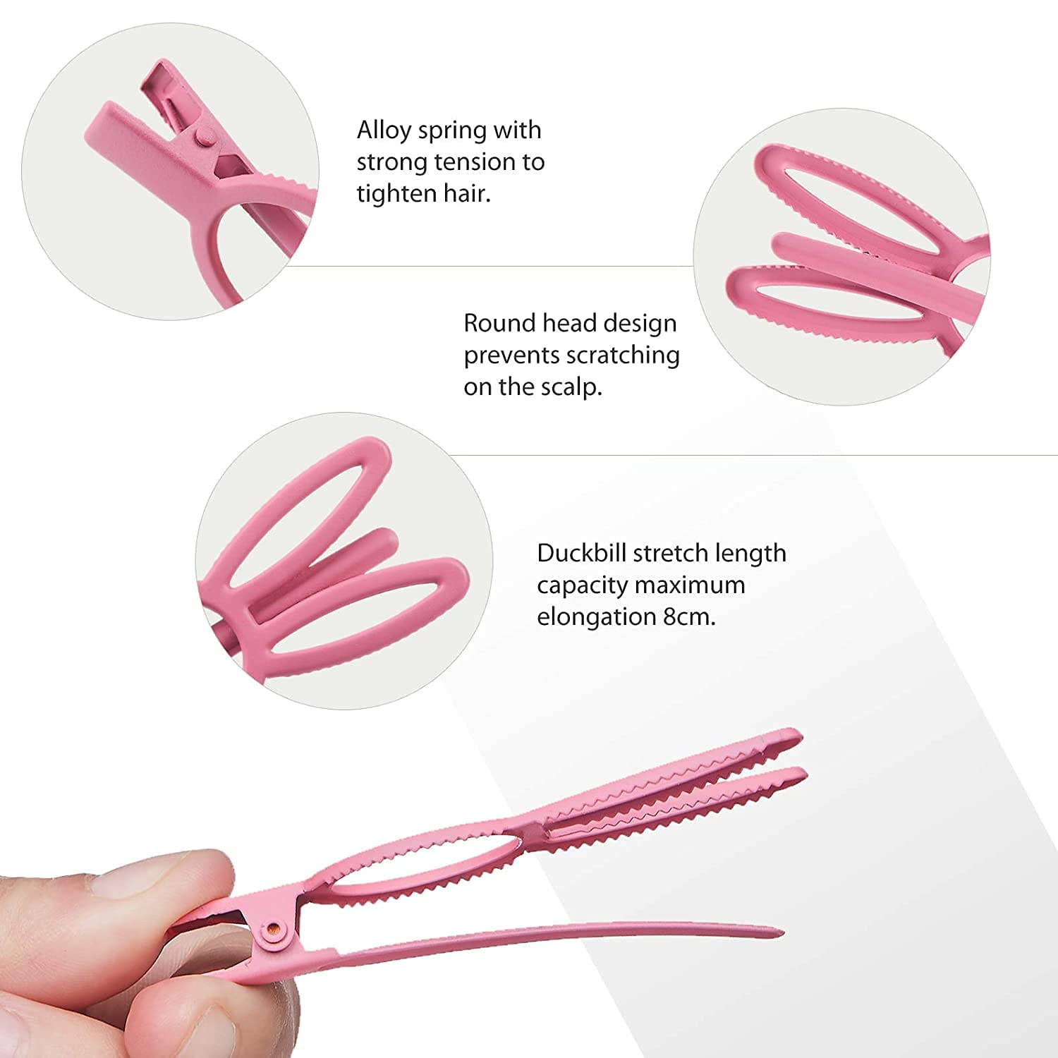 6Pcs Acrylic Alligator Hair Clips Set for Women - Hair Accessories for Styling