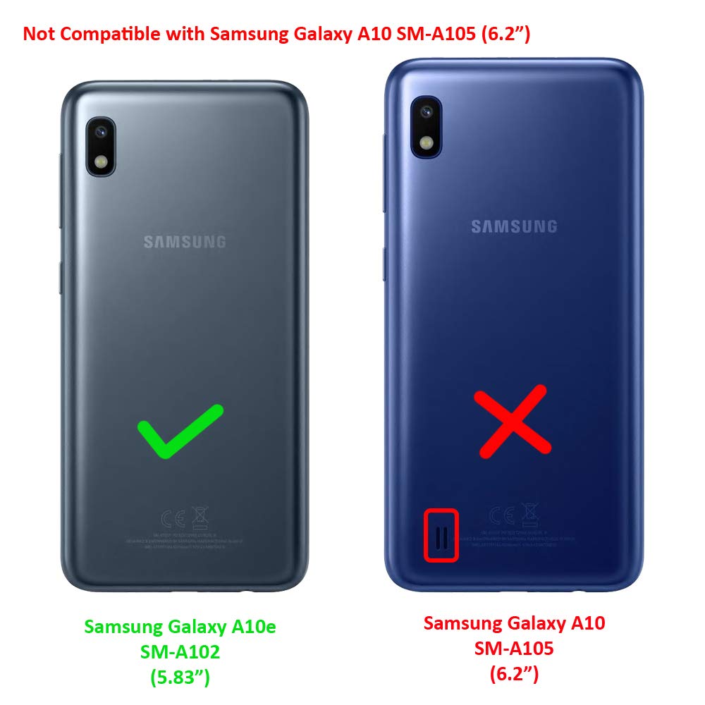 Z-GEN Samsung Galaxy A10e SM-A102 Hybrid Phone Case with Ring Stand - Navy Blue | Shockproof Protective Cover with Kickstand | Perfect for Work, Travel & Everyday Use