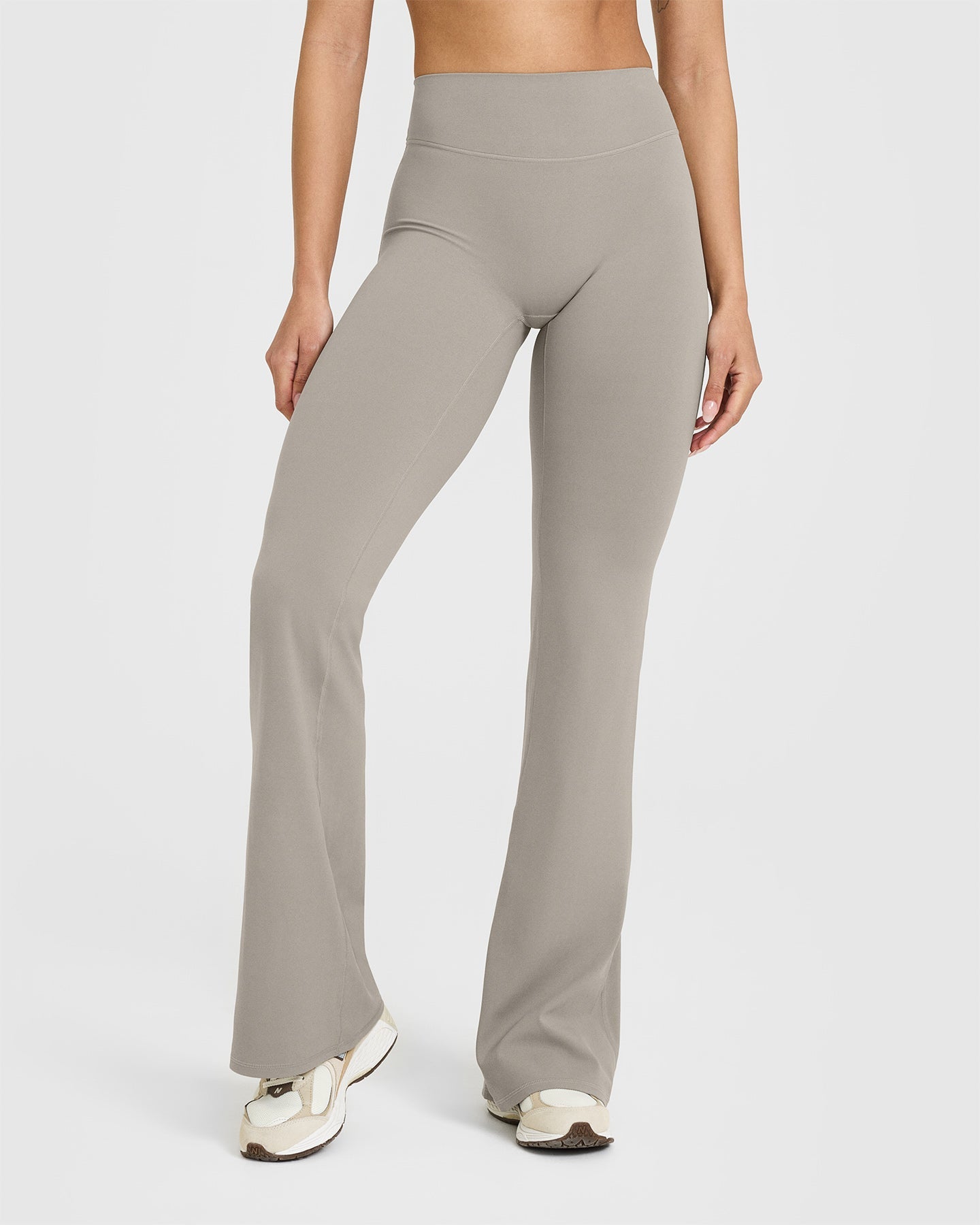 SoftMotion™ Flared Yoga Pants for Women - High Waisted Stretchy Comfortable Workout Leggings | Warm Sand Color | Perfect for Yoga, Gym, Running & Lounge Wear
