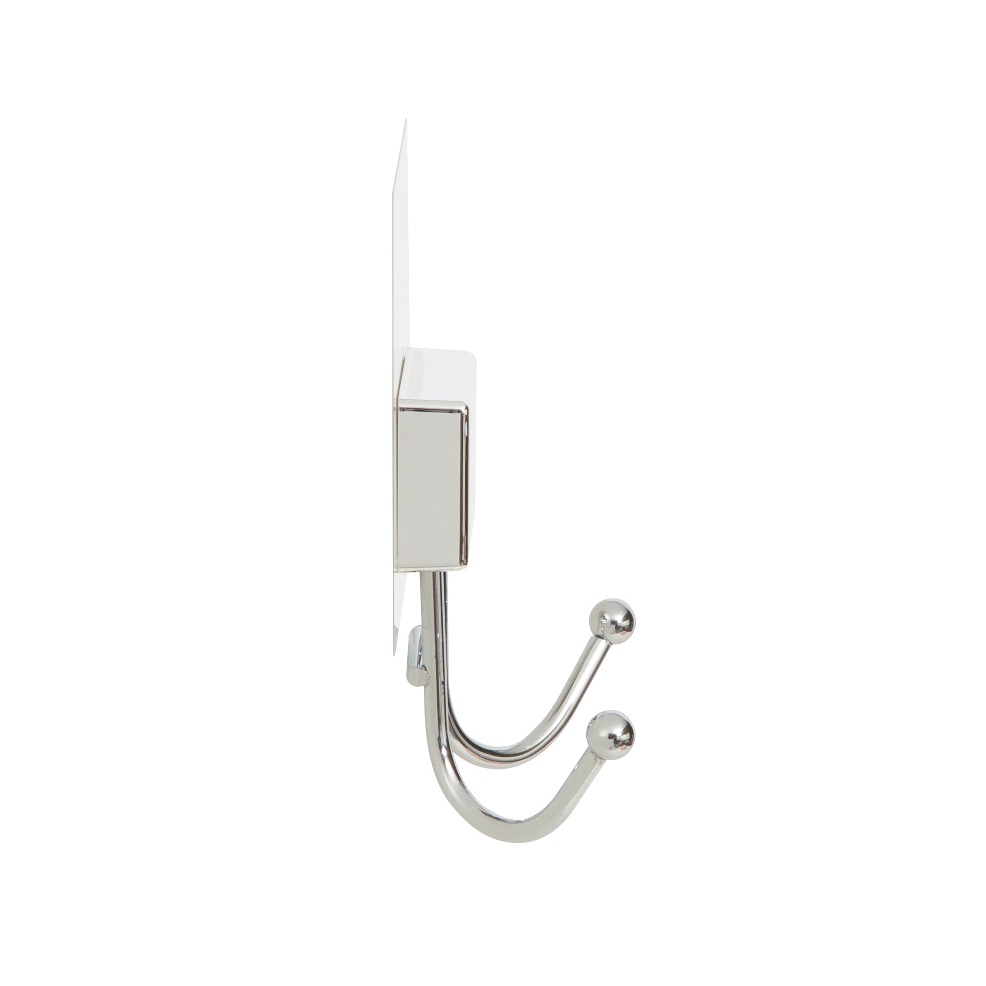 Stainless Steel Bathroom Double Hook - Heavy Duty Wall Mounted Towel Hanger for Bath, Kitchen & Bedroom Organization