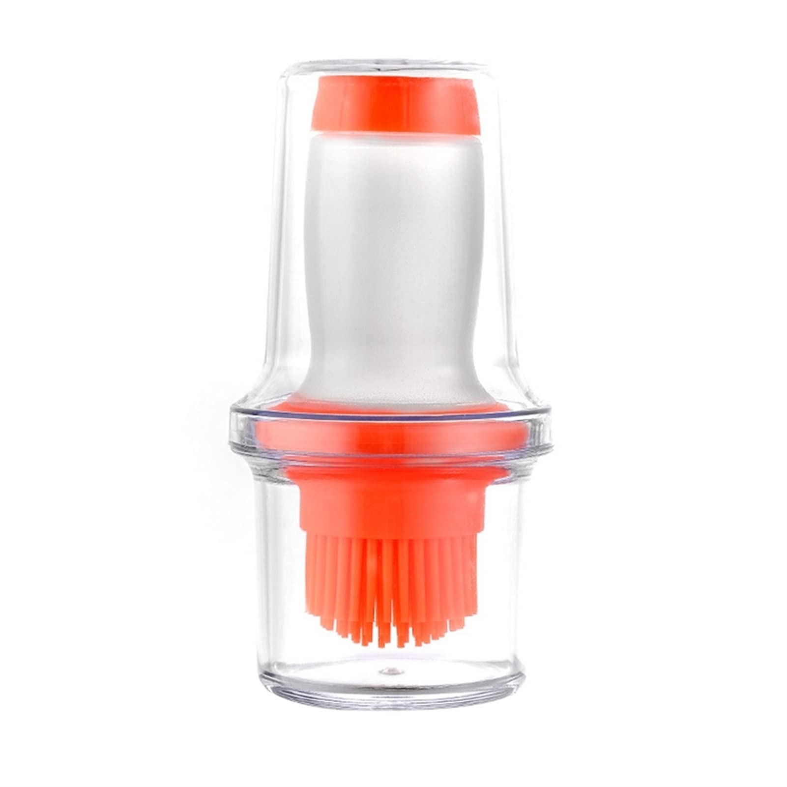 **Silicone Oil Bottle Brush - BBQ Basting Brush for Olive Oil, Vinegar & Salad Dressing - Kitchen Cooking & Grilling Tool (Orange)**    *Perfect for grilling, marinating, baking, and salad dressing prep!*
