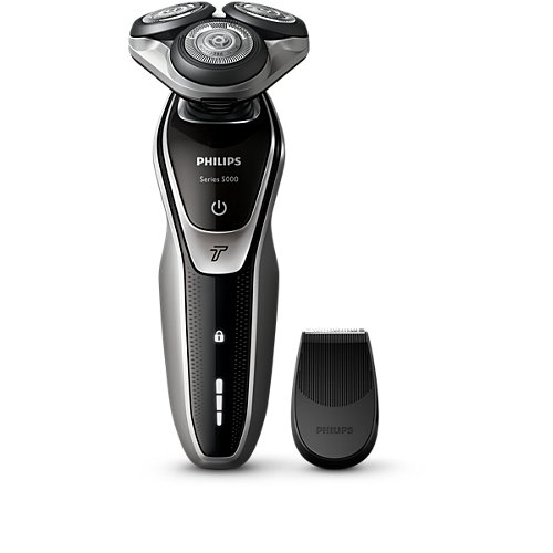 PHILIPS Series 5000 Wet/Dry Electric Shaver S5361 with Turbo Boost - Perfect for Travel & Quick Shaving at Home